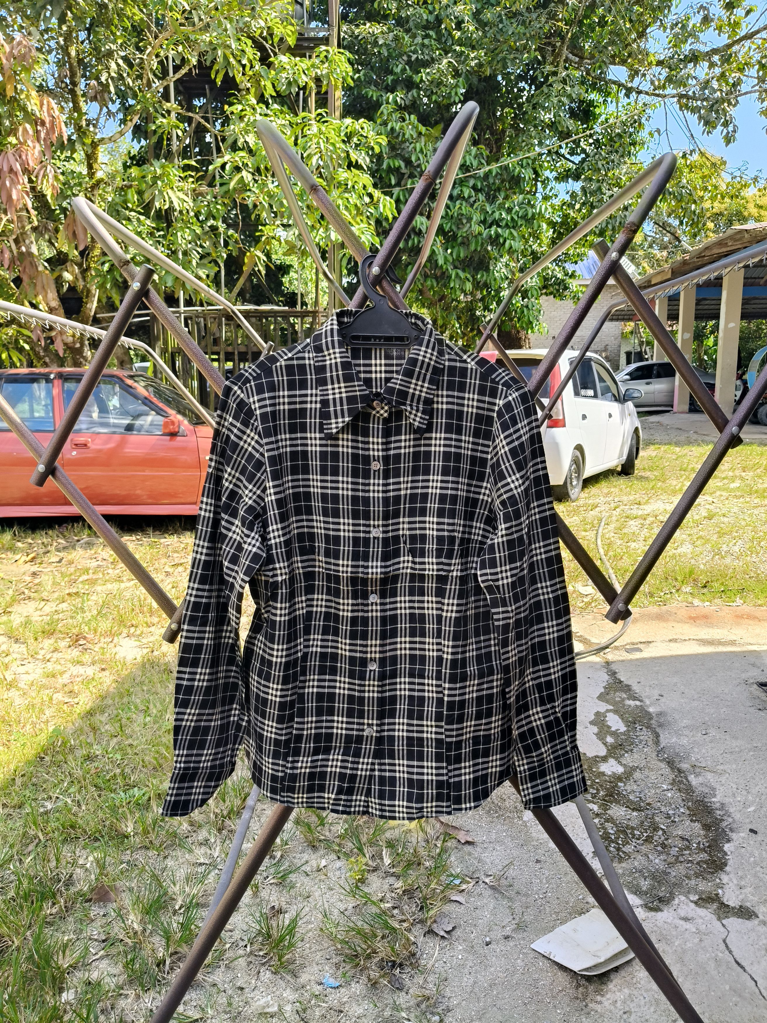 Burberry Burberry Nova Plaid Flannel Wool Size S / US 4 / IT 40 - 1 Thumbnail