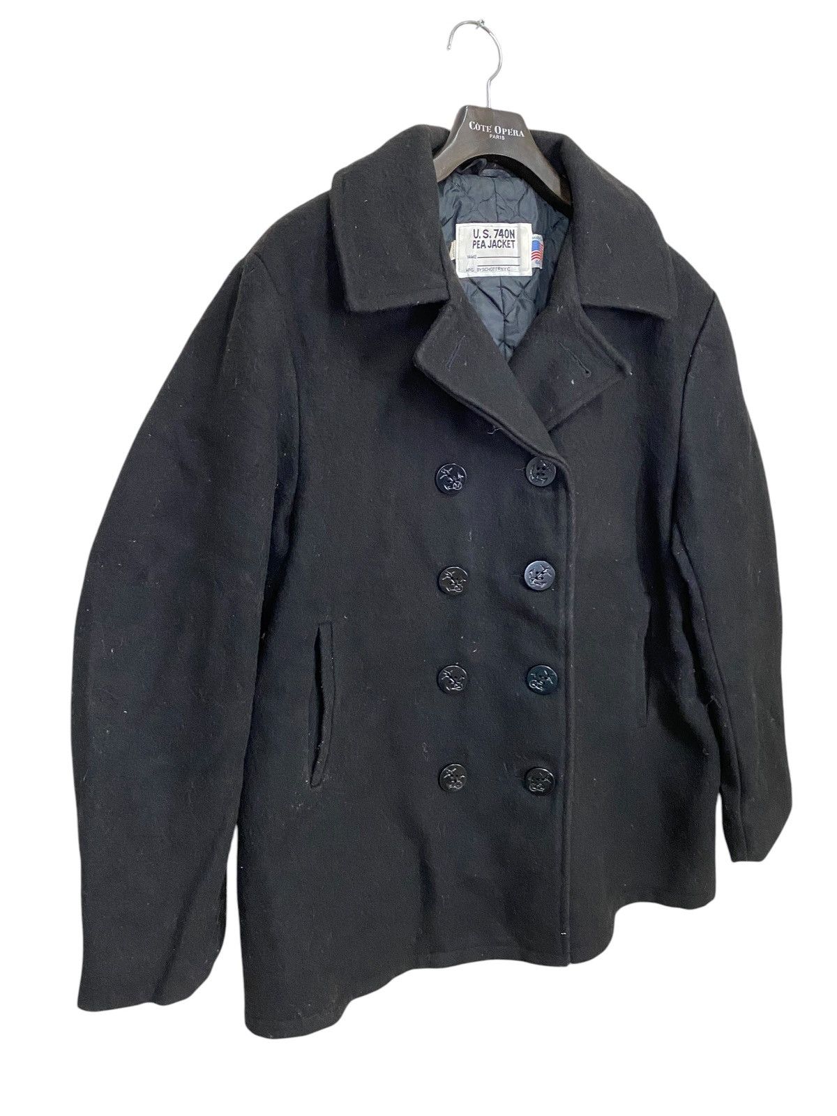 Schott × Vintage Vintage u.s. 740N pea jacket wool by schott made in usa Size US L / EU 52-54 / 3 - 2 Thumbnail