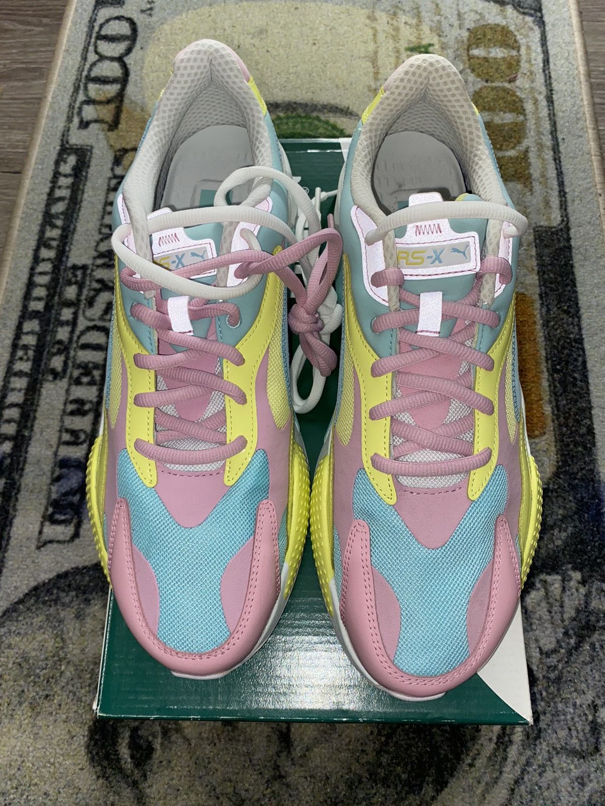 Puma Puma RS-X3 Plastic Gulf Stream Sunny Lime Sneakers Size US 14 / EU 47 - 3 Thumbnail