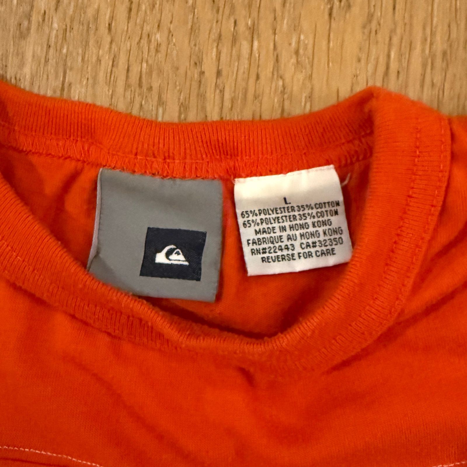 Quicksilver Vintage Quiksilver Surf Tee Orange Y2K Size L Size US L / EU 52-54 / 3 - 4 Thumbnail
