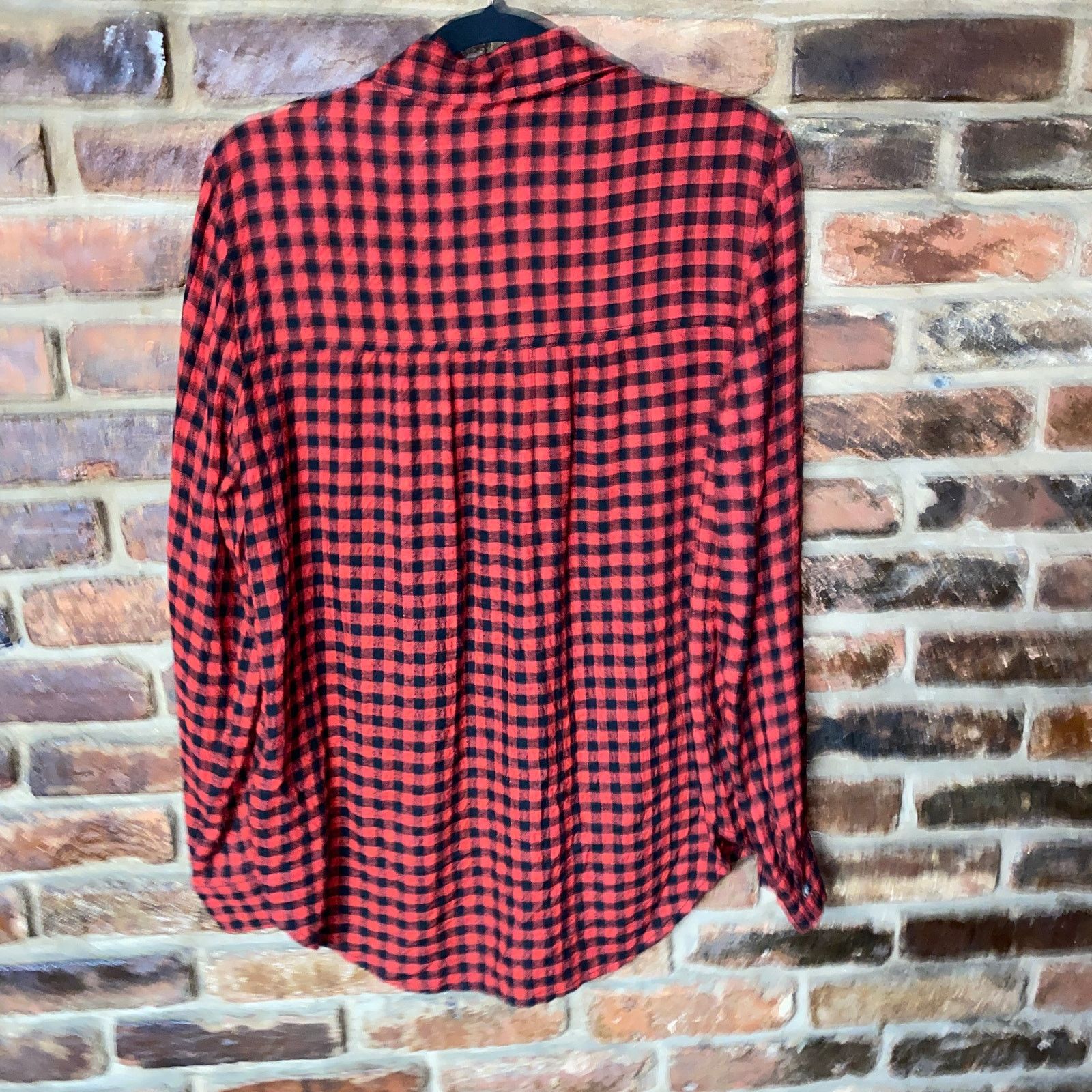 Other BeachLunchLounge Red Buffalo Plaid Button Down Shirt Small Size S / US 4 / IT 40 - 7 Thumbnail