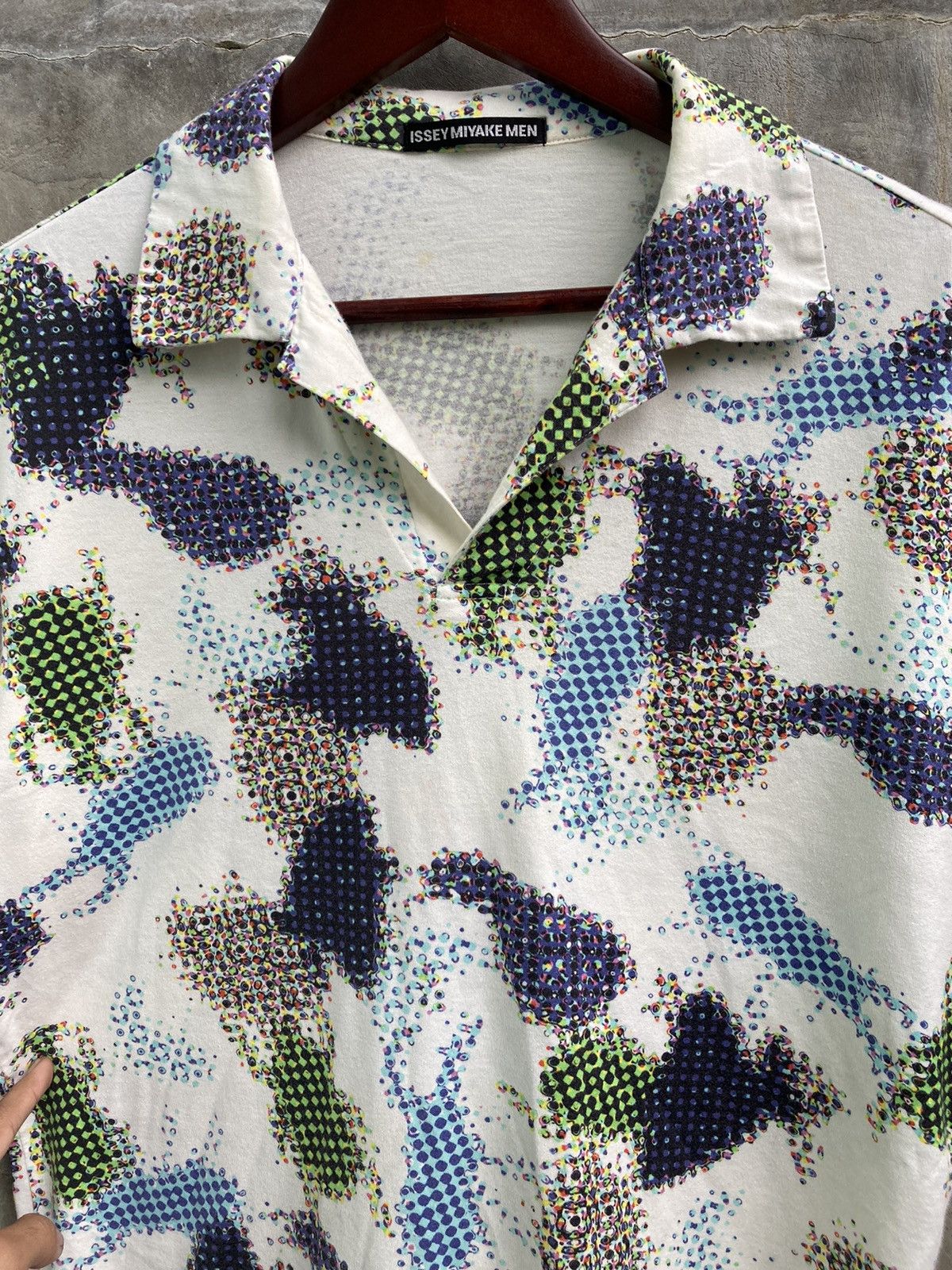 Issey Miyake Printed Polo Shirt Size US M / EU 48-50 / 2 - 3 Thumbnail