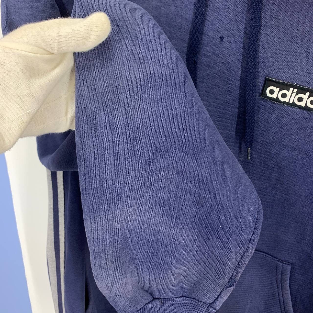 Adidas 90s Vintage ADIDAS Hoodie Pullover #2147/18 Size US M / EU 48-50 / 2 - 11 Thumbnail