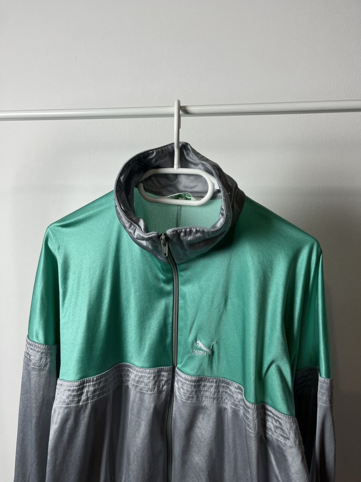 Puma × Vintage Vintage 90’s Puma Sport Long Sleeve Track Full Zip Jacket Size US S / EU 44-46 / 1 - 2 Thumbnail