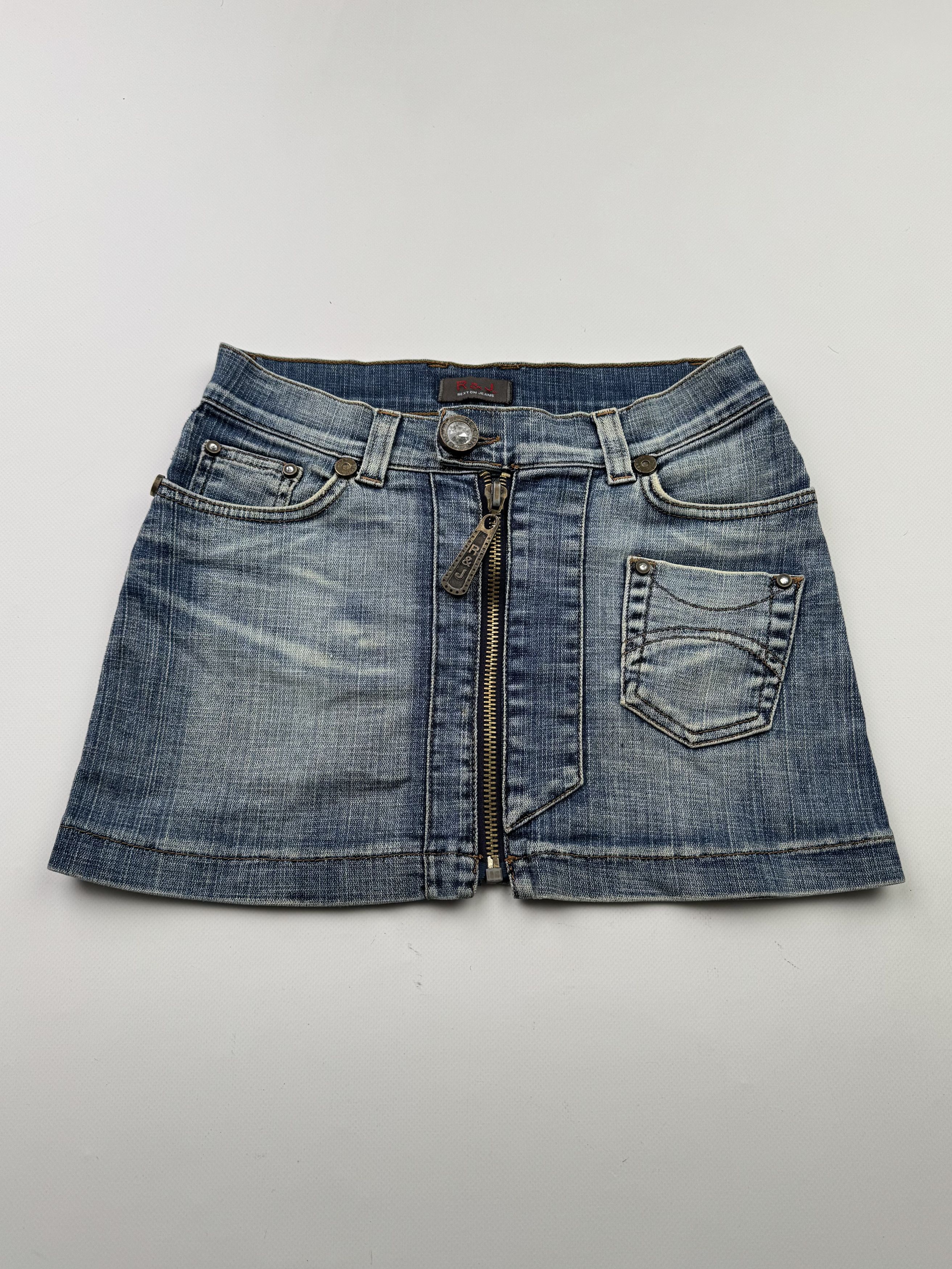 Vintage Vintage Mini Skirt B533 E2(V448) Size 28" / US 6 / IT 42 - 1 Thumbnail