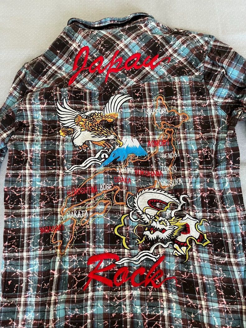 Yohji Yamamoto Vintage Japanese Embroidered Plaid Shirt-2506 Size M / US 6-8 / IT 42-44 - 5 Thumbnail