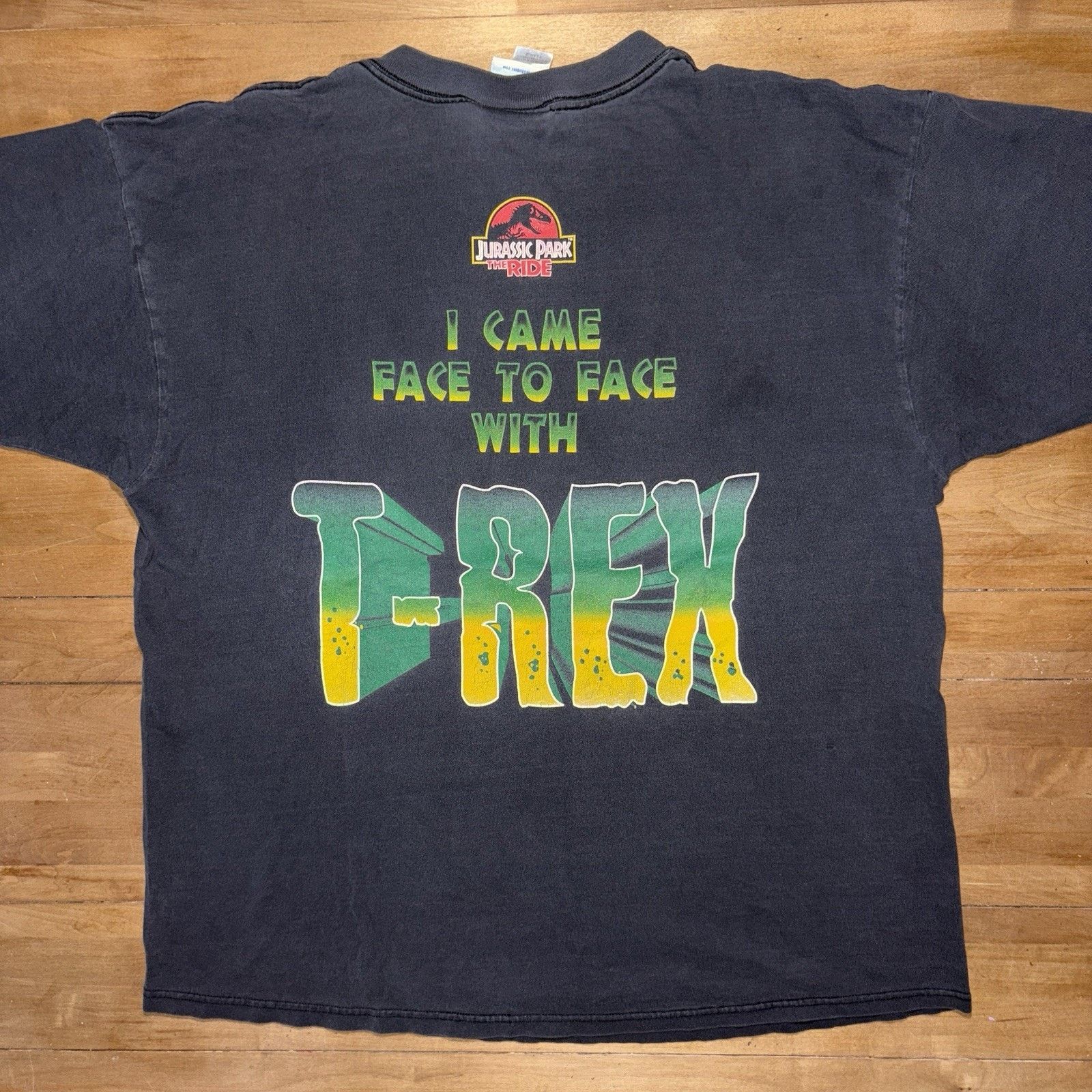 Universal Studios × Vintage Vintage Jurassic Park the Ride Universal Studios I Came Face Size US XL / EU 56 / 4 - 2 Thumbnail