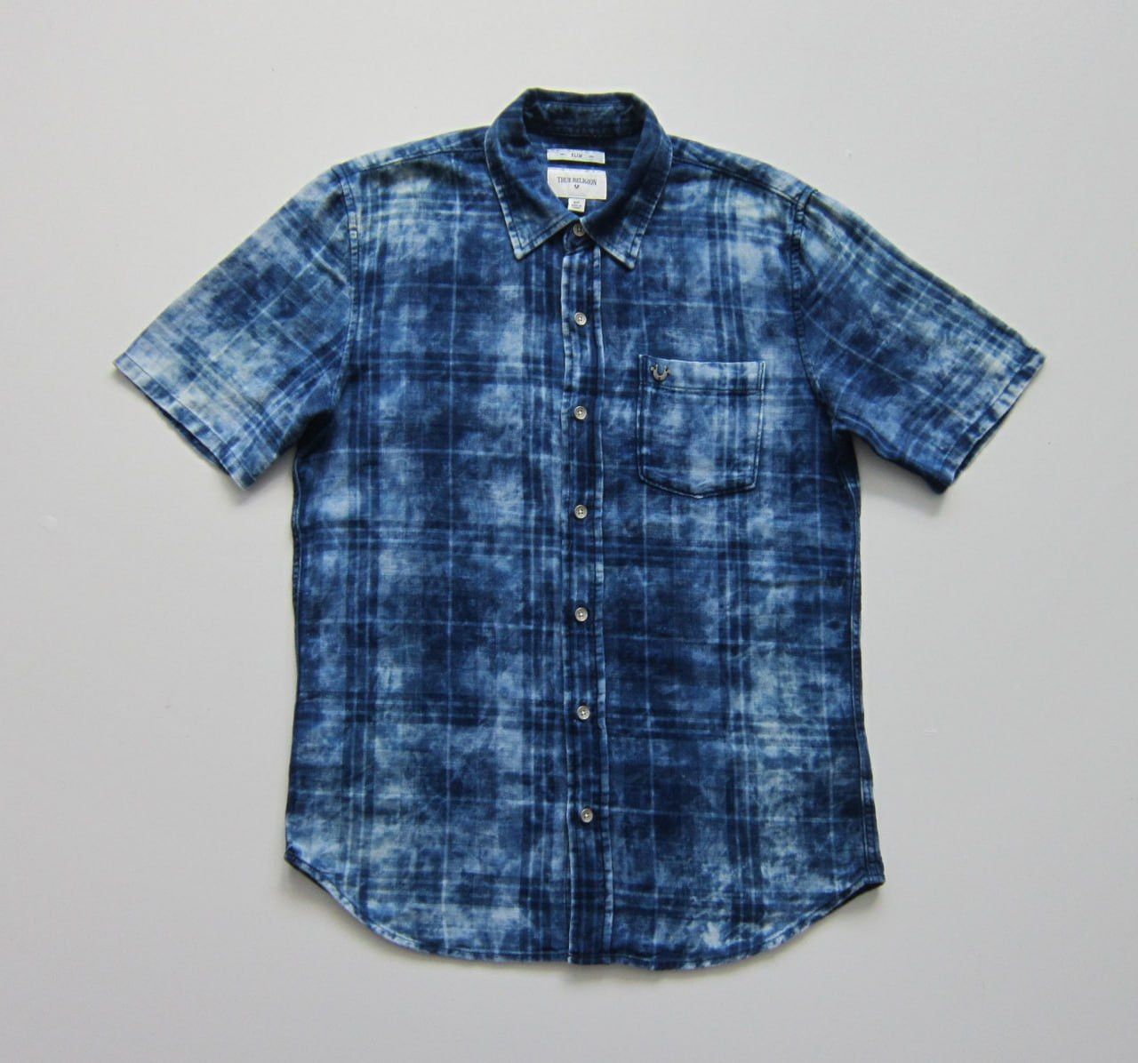 True Religion True Reiligion Roll Up Sleeve Shirt Size US S / EU 44-46 / 1 - 1 Thumbnail