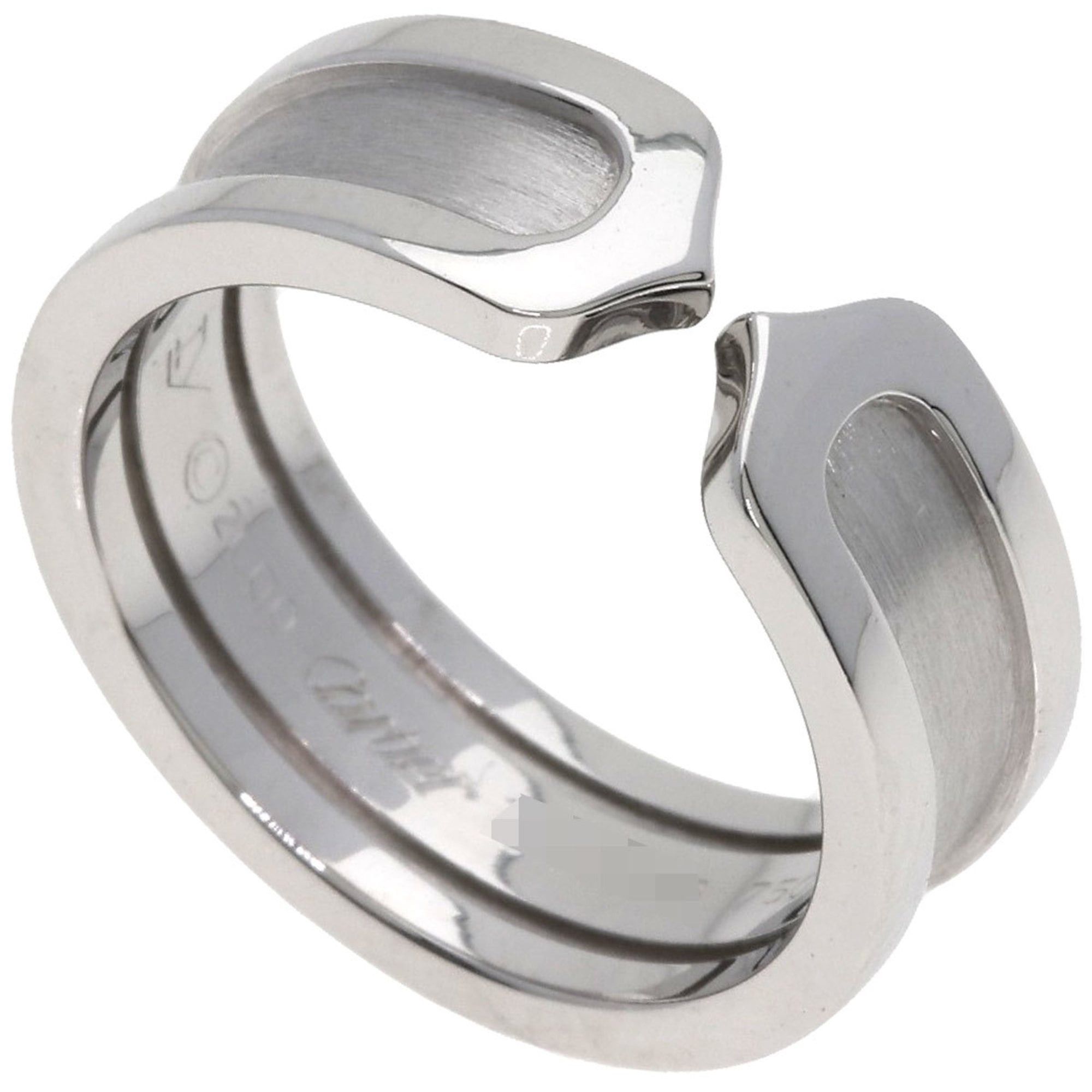 Cartier Cartier C2 Ring #51, 18K White Gold, Women's Ring, CARTIER Size ONE SIZE - 1 Thumbnail