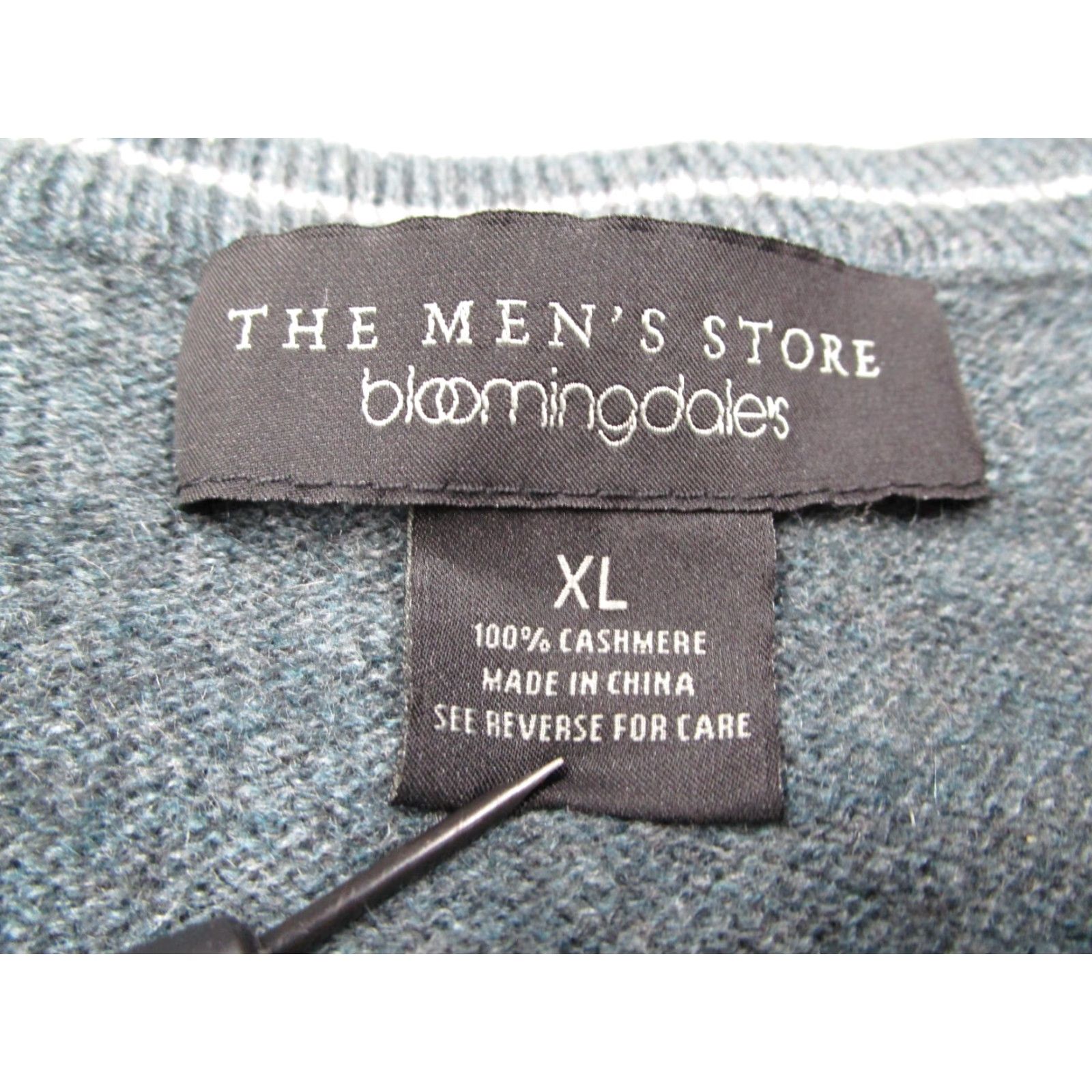 Bloomingdale's Bloomingdale's Mens Sweater XL Green Crew Neck Pullover Long Sleeve Cashmere Knit Casual Workwear Size US XL / EU 56 / 4 - 2 Thumbnail