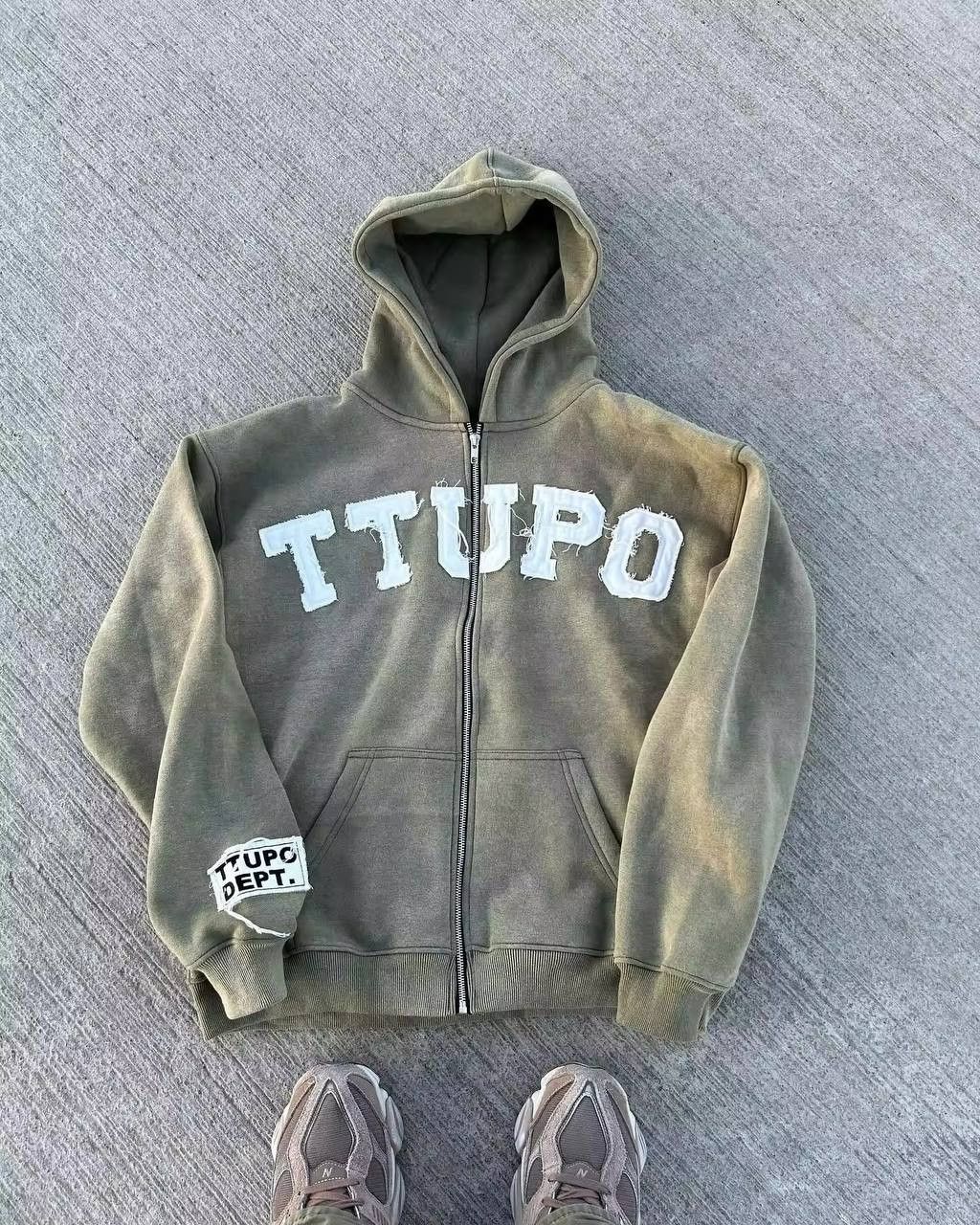 Japanese Brand × Vintage retro zippered sweatshirt Size US L / EU 52-54 / 3 - 2 Thumbnail