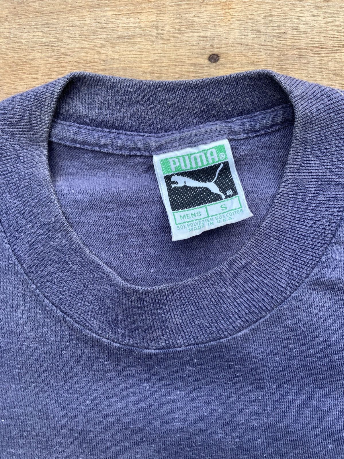 Puma Vintage 80s PUMA Big Logo T shirt Size US S / EU 44-46 / 1 - 4 Thumbnail