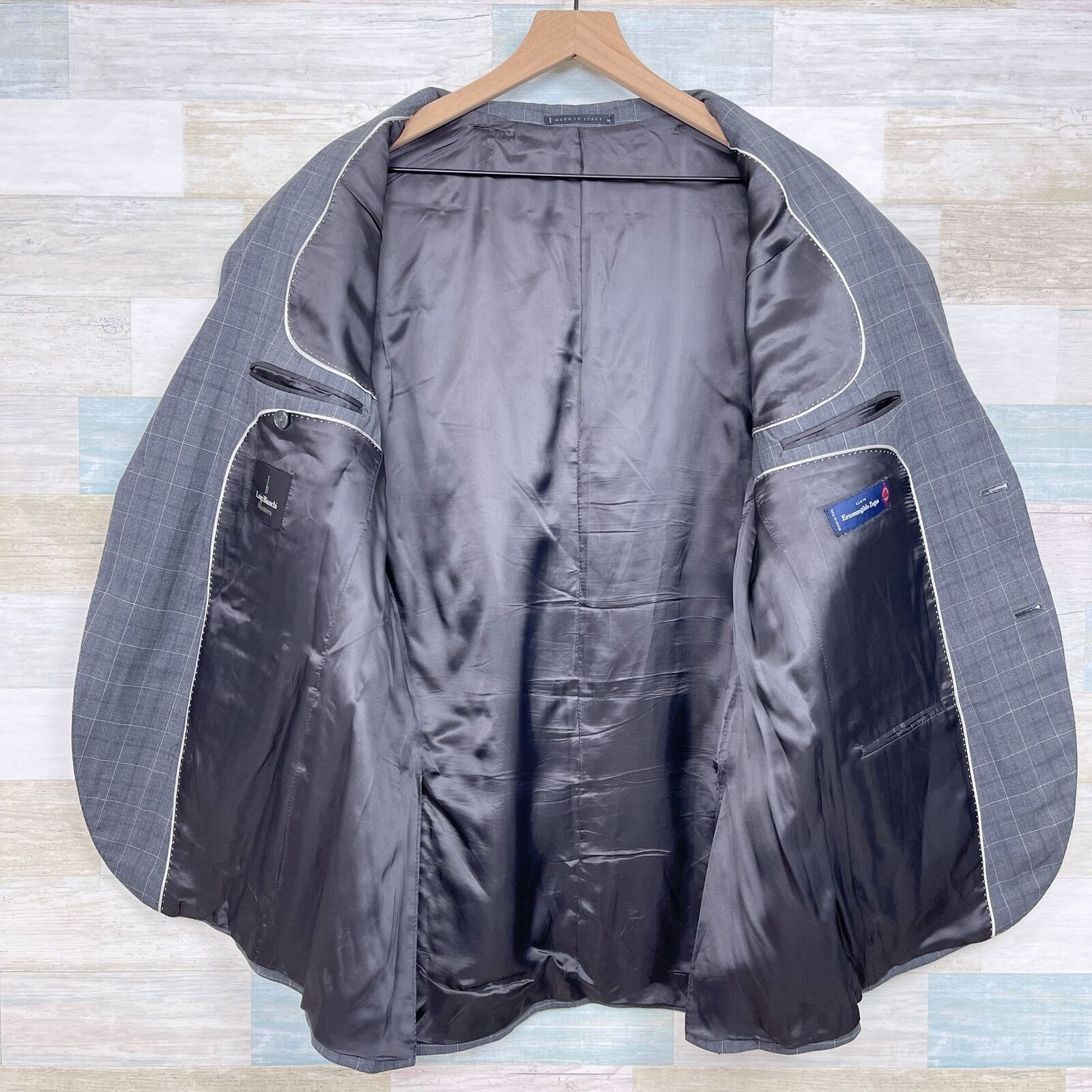 Luigi Bianchi Luigi Bianchi Mantova Ermenegildo Zegna Sport Coat Gray 46R Size 46R - 4 Thumbnail