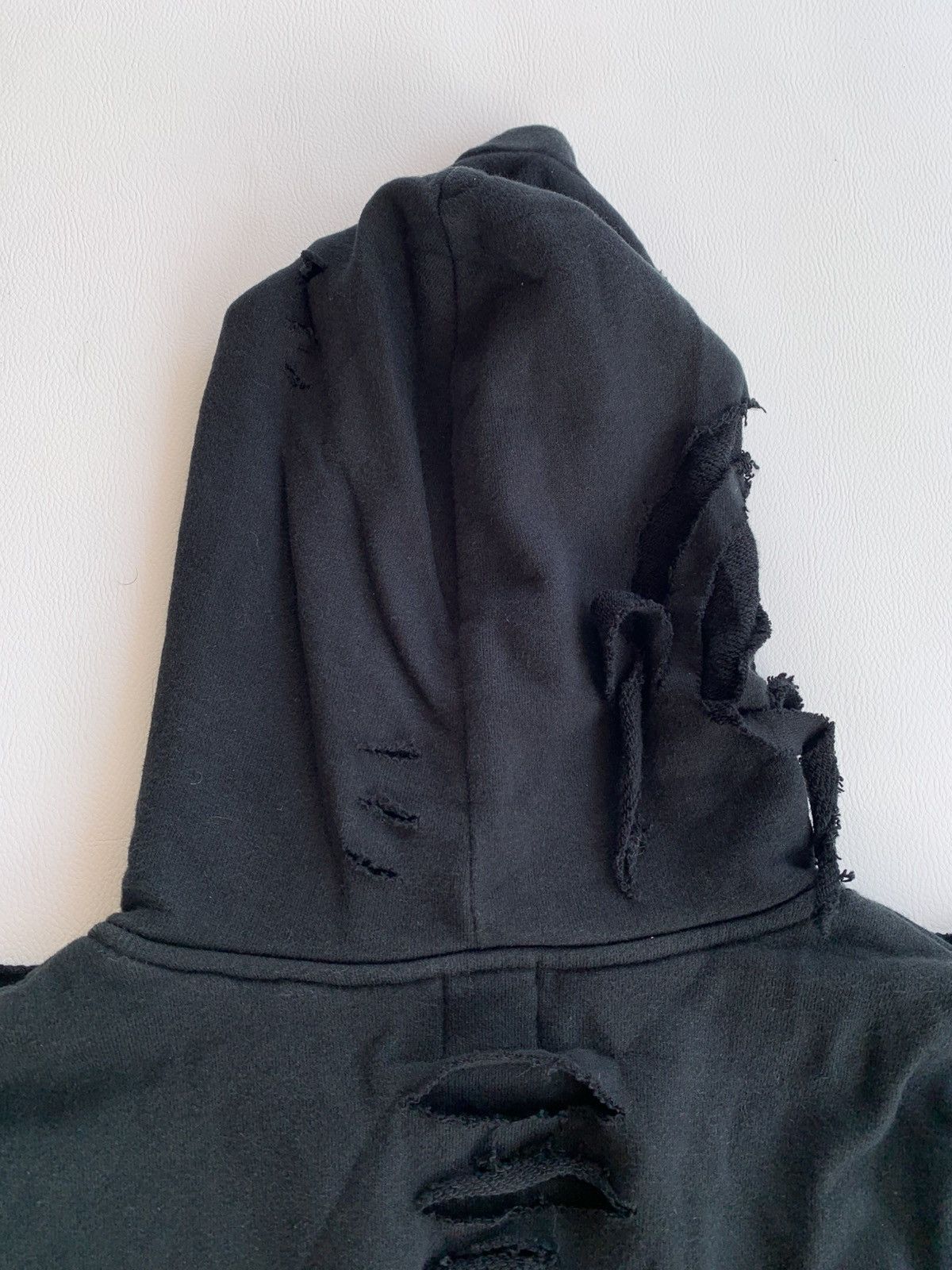KMRii FULL BK Crazy Distressed Double Layer Japanese Style Hoodie Size US M / EU 48-50 / 2 - 14 Thumbnail