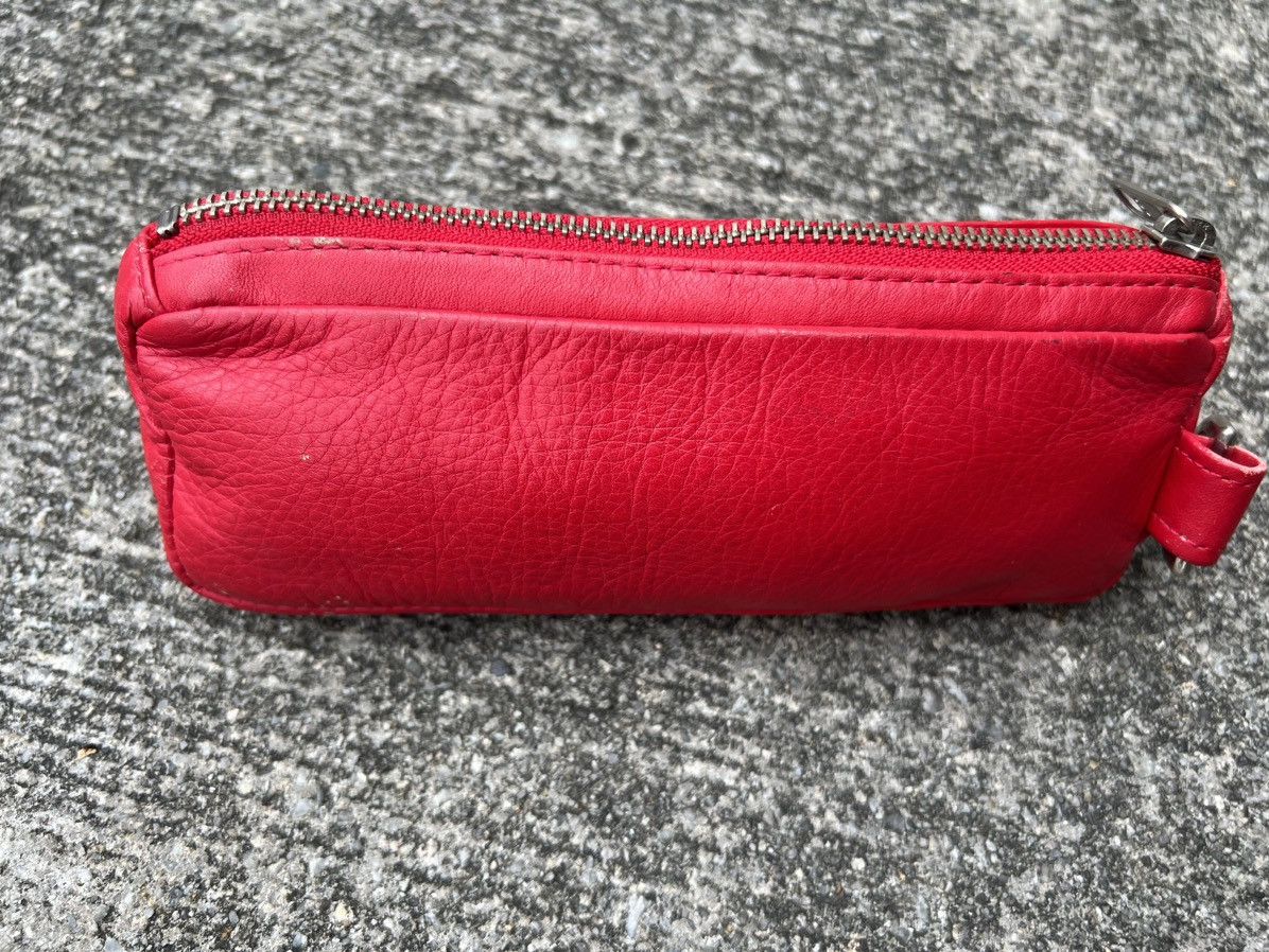 Japanese Brand × Vintage Vintage Milk Boy Japan Red Leather Small Pouch Bag Size ONE SIZE - 7 Thumbnail