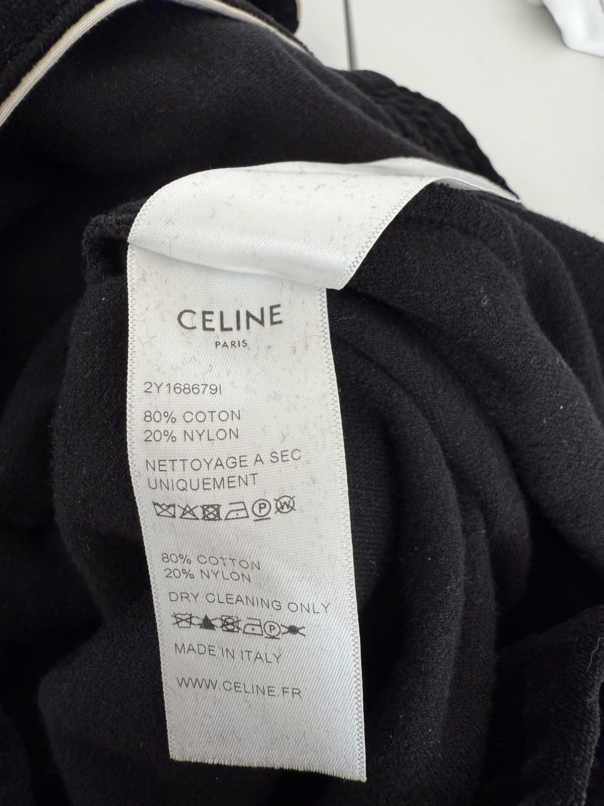Celine Celine Cotton-Blend Black Velour Track Jacket - XXL Size US XXL / EU 58 / 5 - 7 Thumbnail