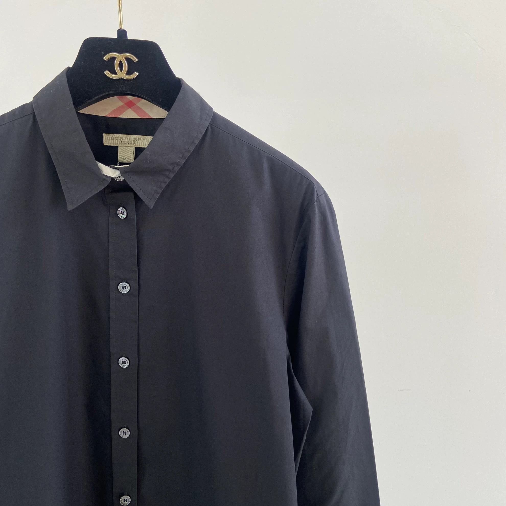 Burberry Burberry Black Shirt M 0337 Size M / US 6-8 / IT 42-44 - 3 Thumbnail
