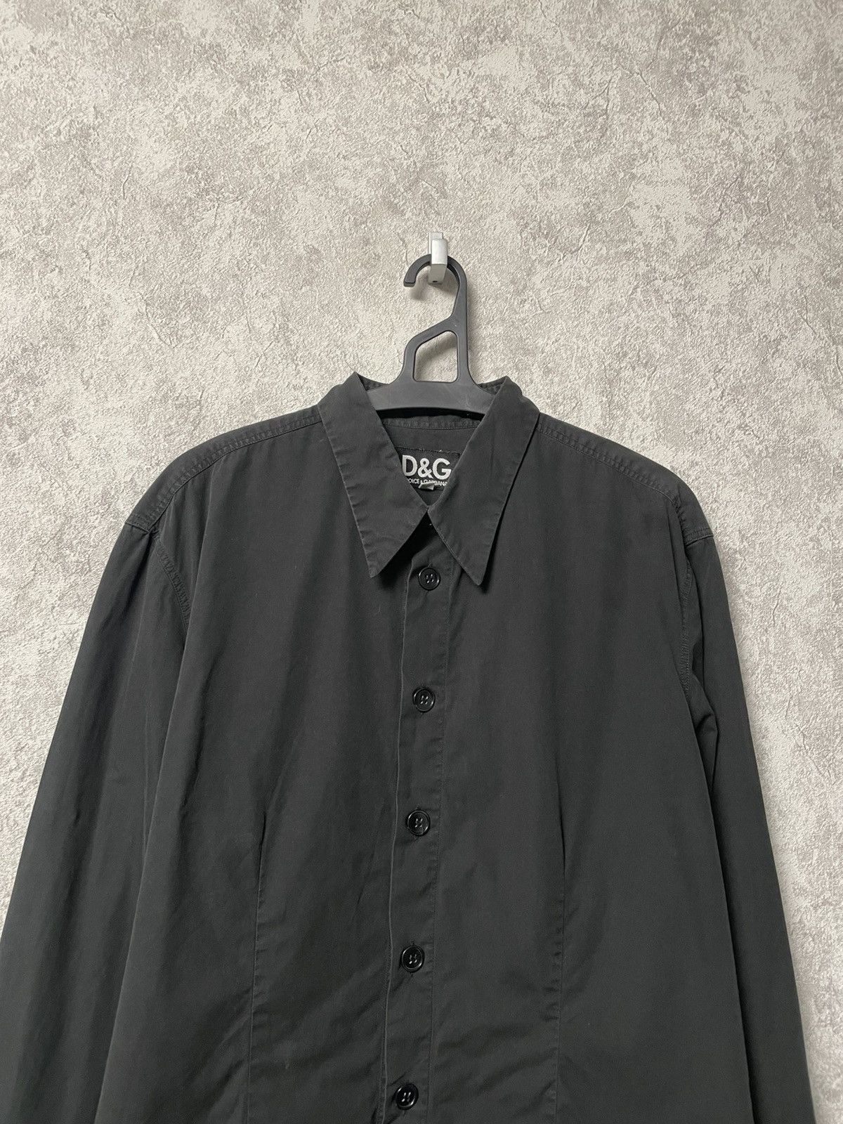 Dolce & Gabbana Vintage Dolce Gabbana D&G Black Slim Fit Long Sleeve Shirt Size US L / EU 52-54 / 3 - 3 Thumbnail