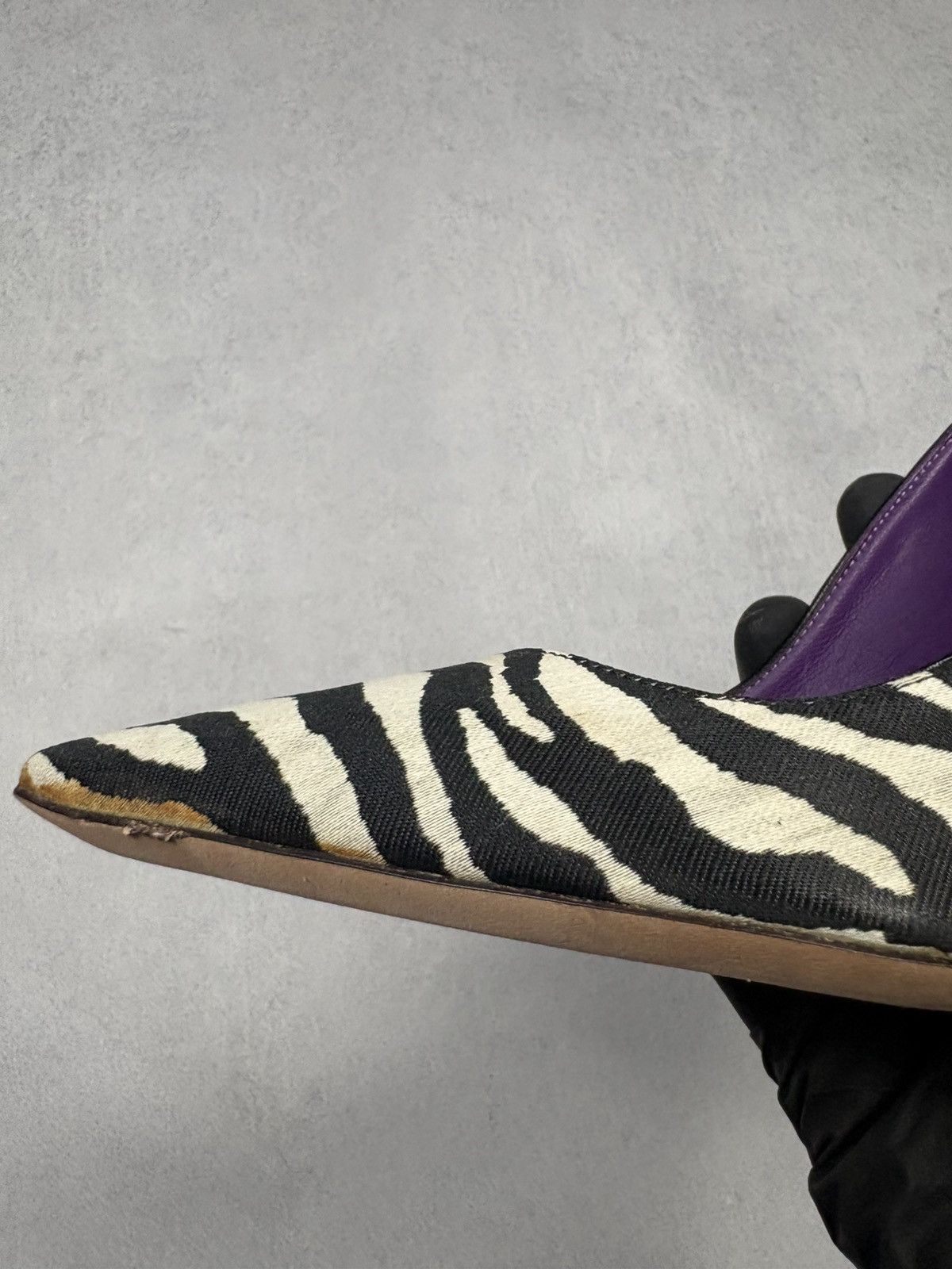 Dsquared2 Dsquared2 Zebra Print Pointed Toe Heels Pumps EU38 Archival Size US 8 / IT 38 - 18 Thumbnail