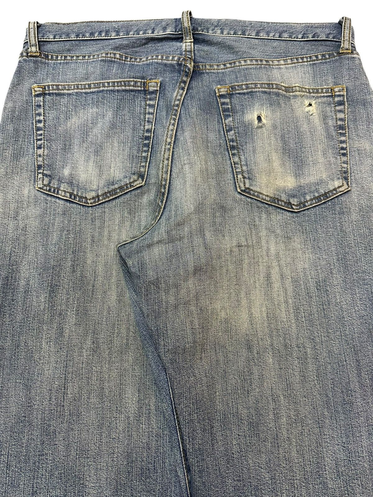 Japanese Brand Vintage Japanese Uniqlo Faded Wash Distressed Baggy Jeans Size US 33 - 6 Thumbnail