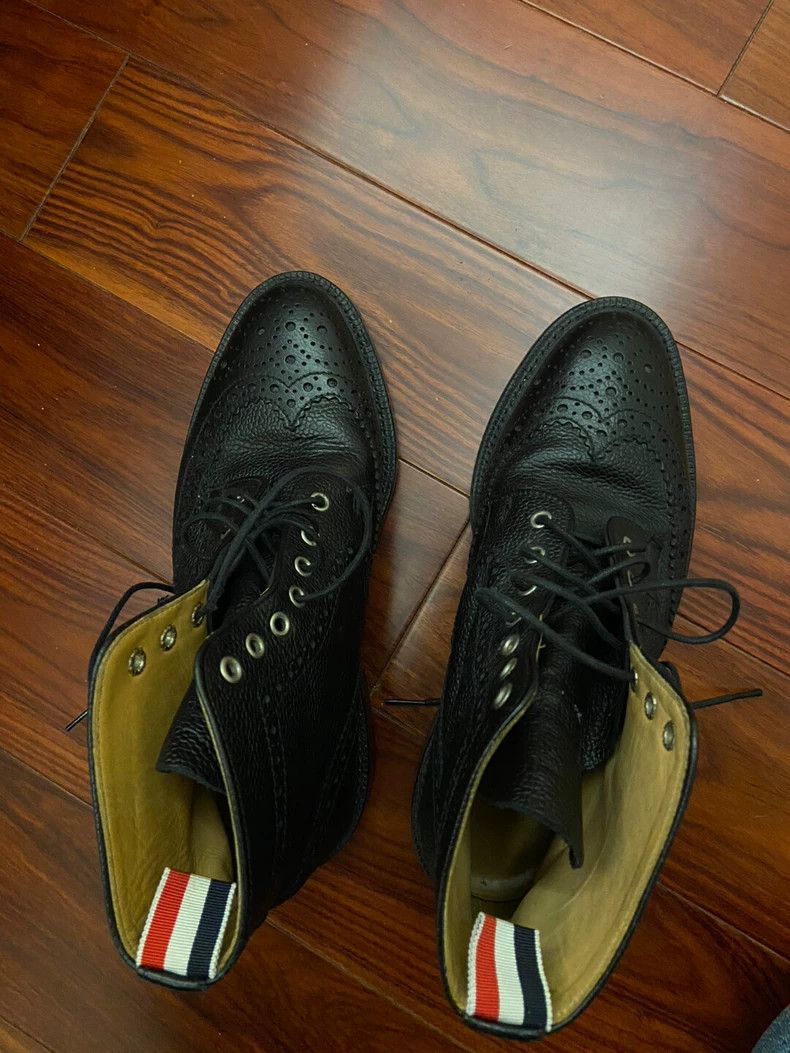 Thom Browne Thom Browne Carved leather boots with high sides Size US 8.5 / EU 41-42 - 1 Thumbnail