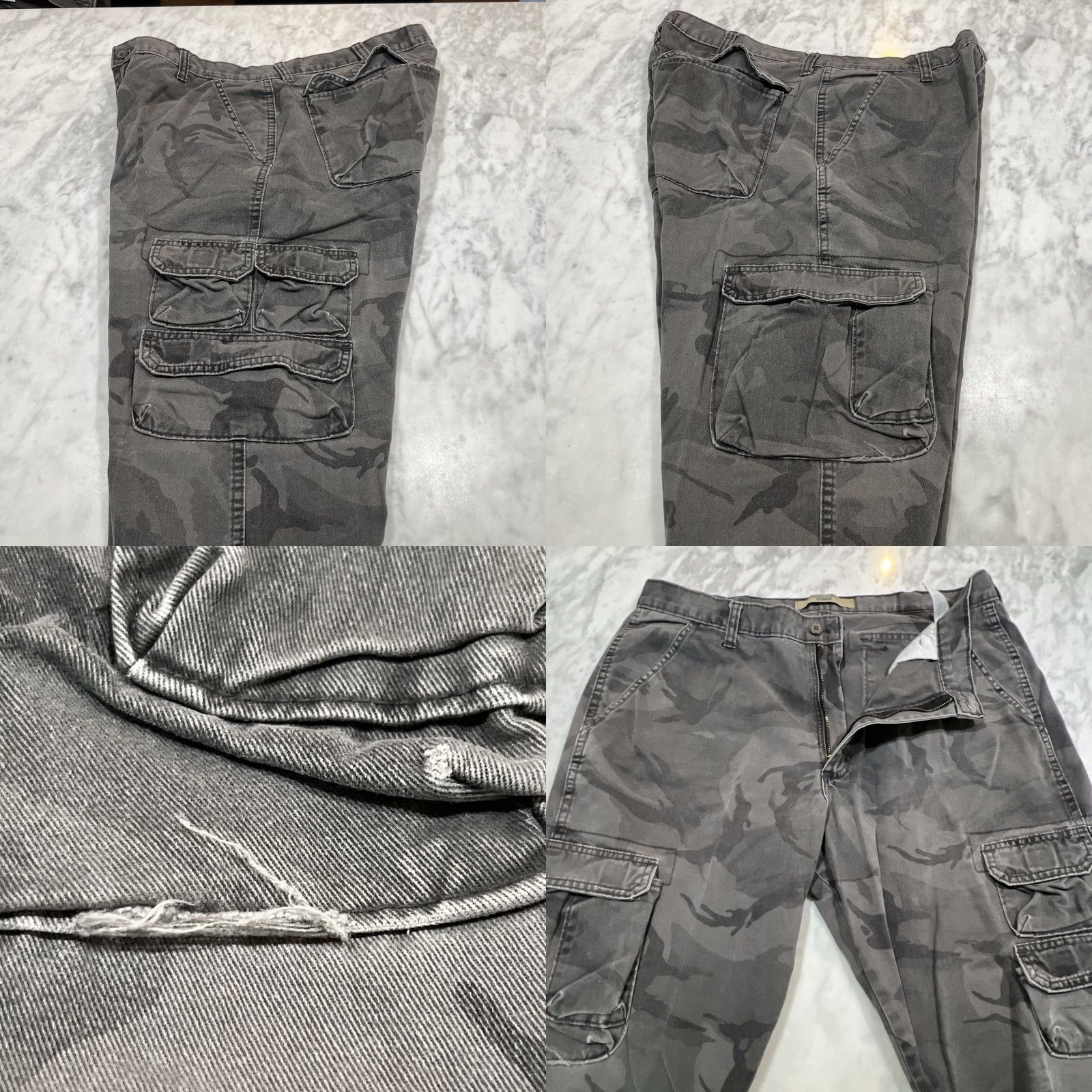 Wrangler Wrangler Jeans Cargo Camo Men 36x32 Faded Gray 70BRWGL Cotton Hunting Jeans Size US 36 / EU 52 - 8 Thumbnail