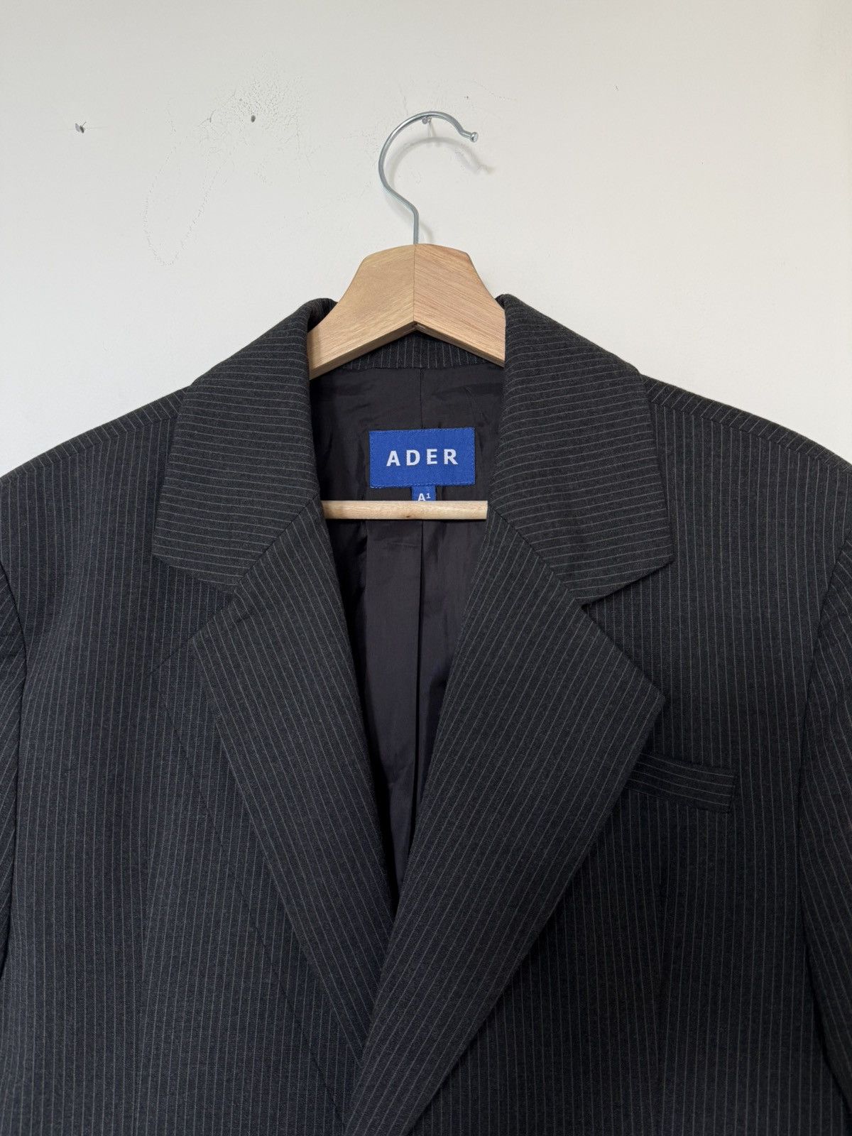 Ader Error Ader Error grey pinstriped blazer design casual relaxed Size US S / EU 44-46 / 1 - 3 Thumbnail