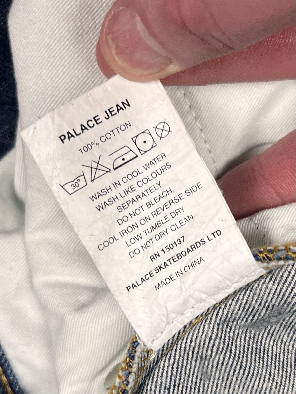 Palace Palace Skateboards Jeans Indigo Blue 32 OG Tri-Ferg Baggy Size US 32 / EU 48 - 12 Thumbnail