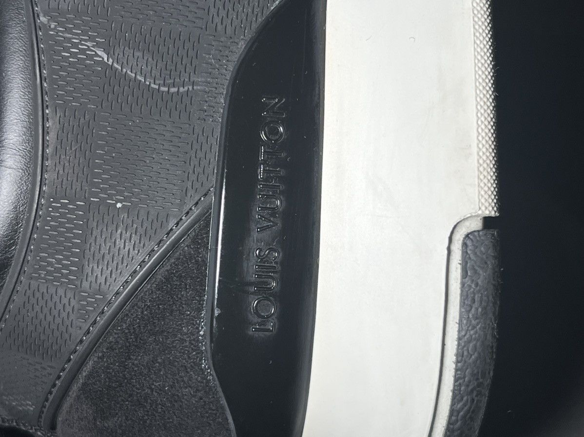 Louis Vuitton Louis Vuitton Black Damier Infini Leather/Mesh Fastlane shoe Size US 13 / EU 46 - 14 Thumbnail