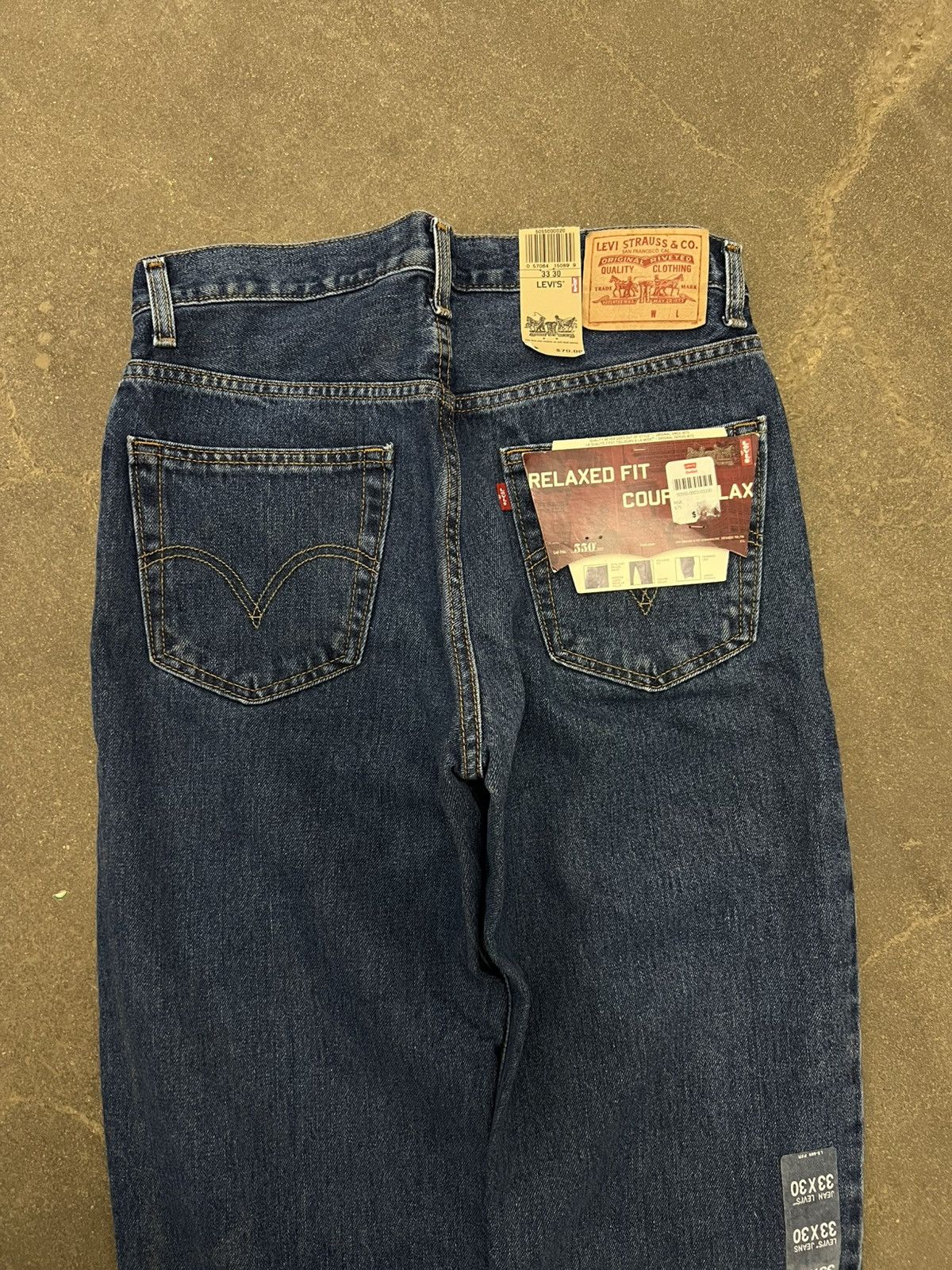 Levi's × Vintage 2007 Levi’s 550 Relaxed Fit Denim Jeans DEADSTOCK Size US 33 - 4 Thumbnail