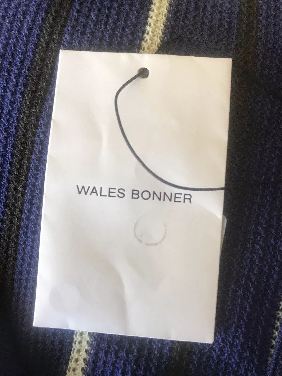 Wales Bonner Wales Bonner Blue Uriah Knitted Long Sleeve Polo Size US L / EU 52-54 / 3 - 7 Thumbnail