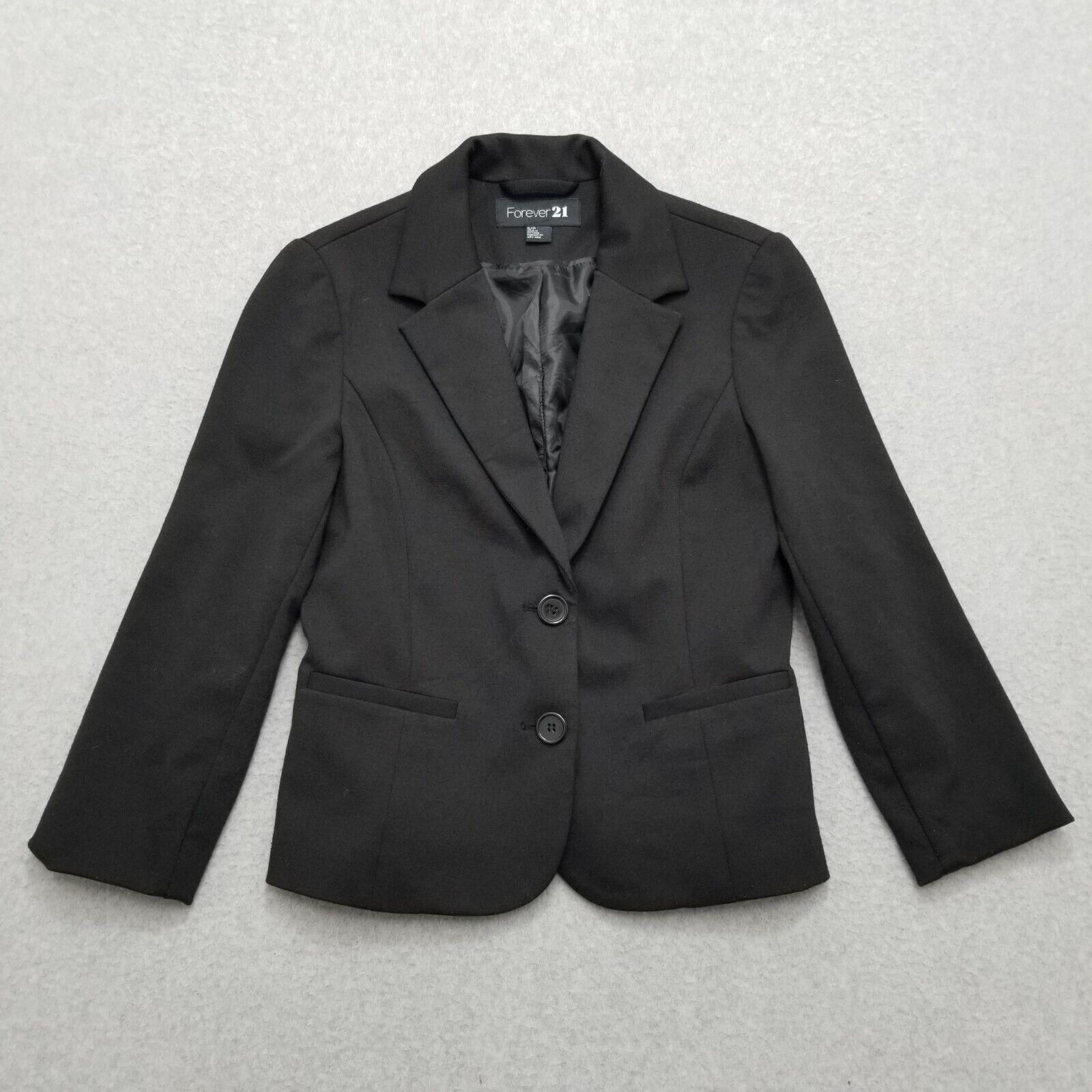 Blazer Forever 21 – Femme, Bordeaux, Taille S, Coton, Courte