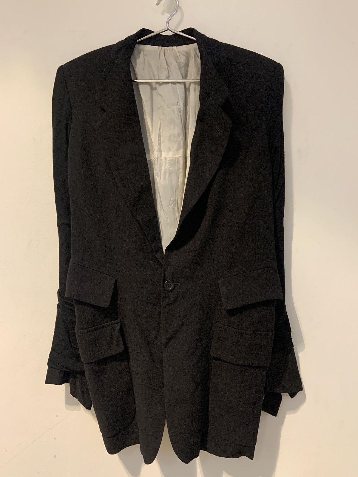 Rick Owens Rick Owens Wool Blazer with T-shirt Back Detail Size US S / EU 44-46 / 1 - 1 Thumbnail