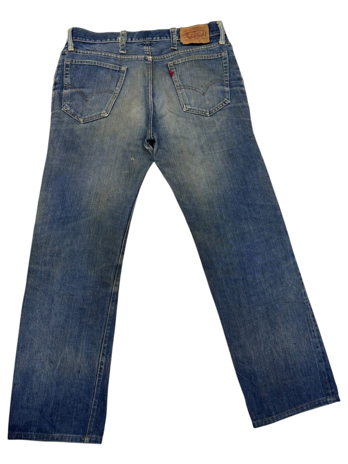 Levi's Levis 505 70s Button 8 Distressed Denim Jeans Size US 35 - 4 Thumbnail