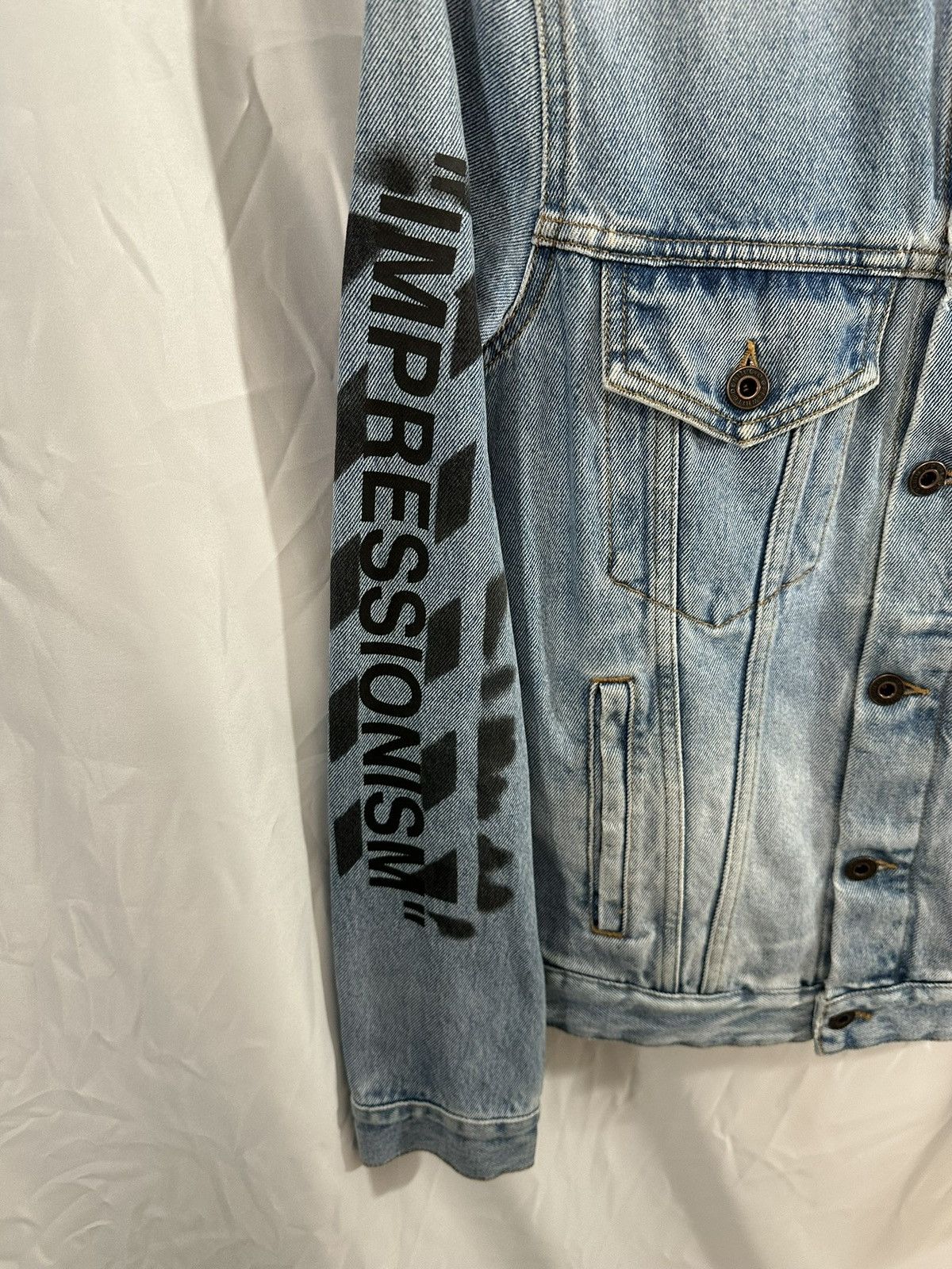 Off-White Off White impression denim jacket Size US S / EU 44-46 / 1 - 5 Thumbnail