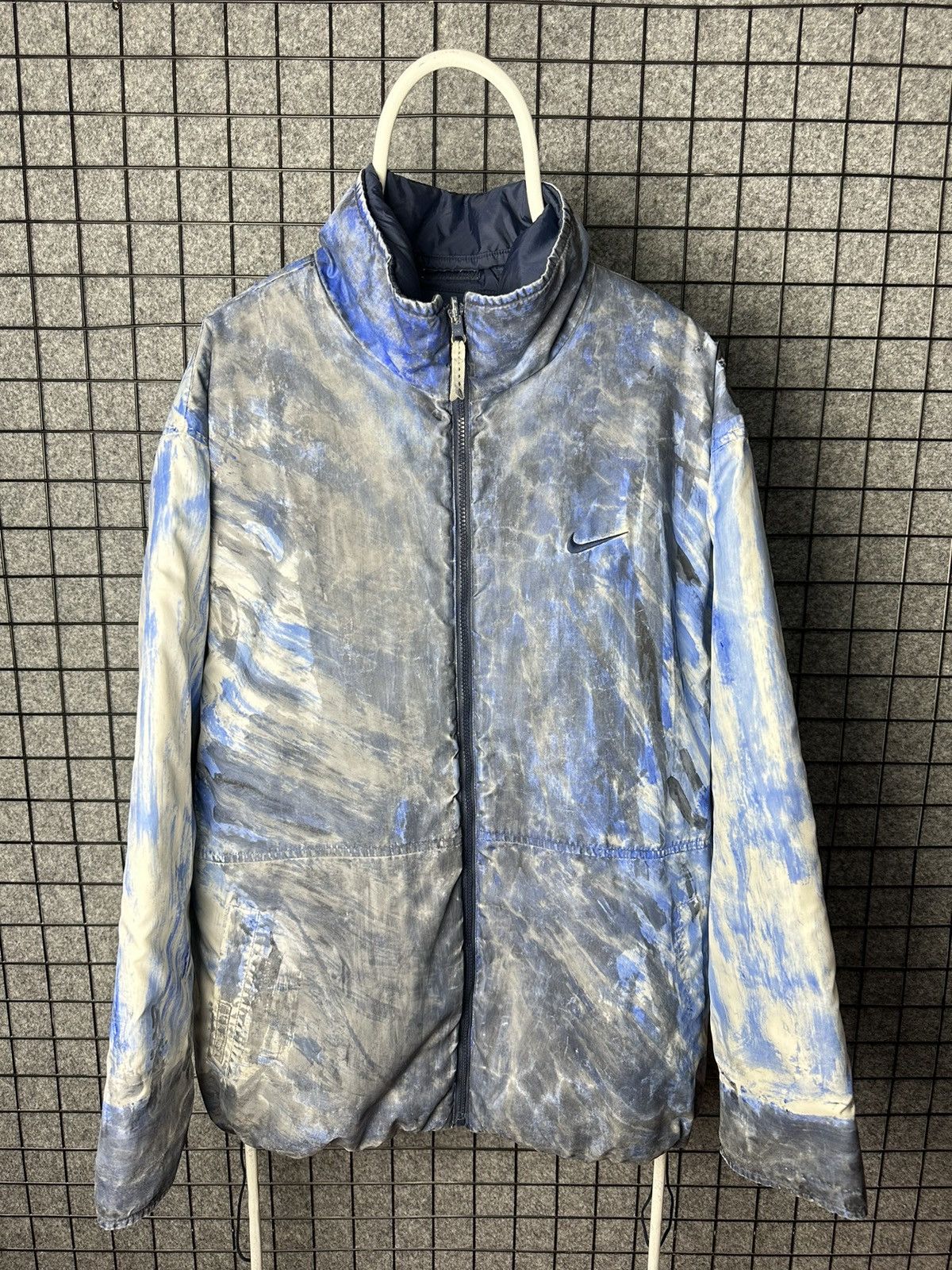 Vintage Nike Reversible All Over Print Swoosh Logo Jacket Size L Size US L / EU 52-54 / 3 - 6 Thumbnail