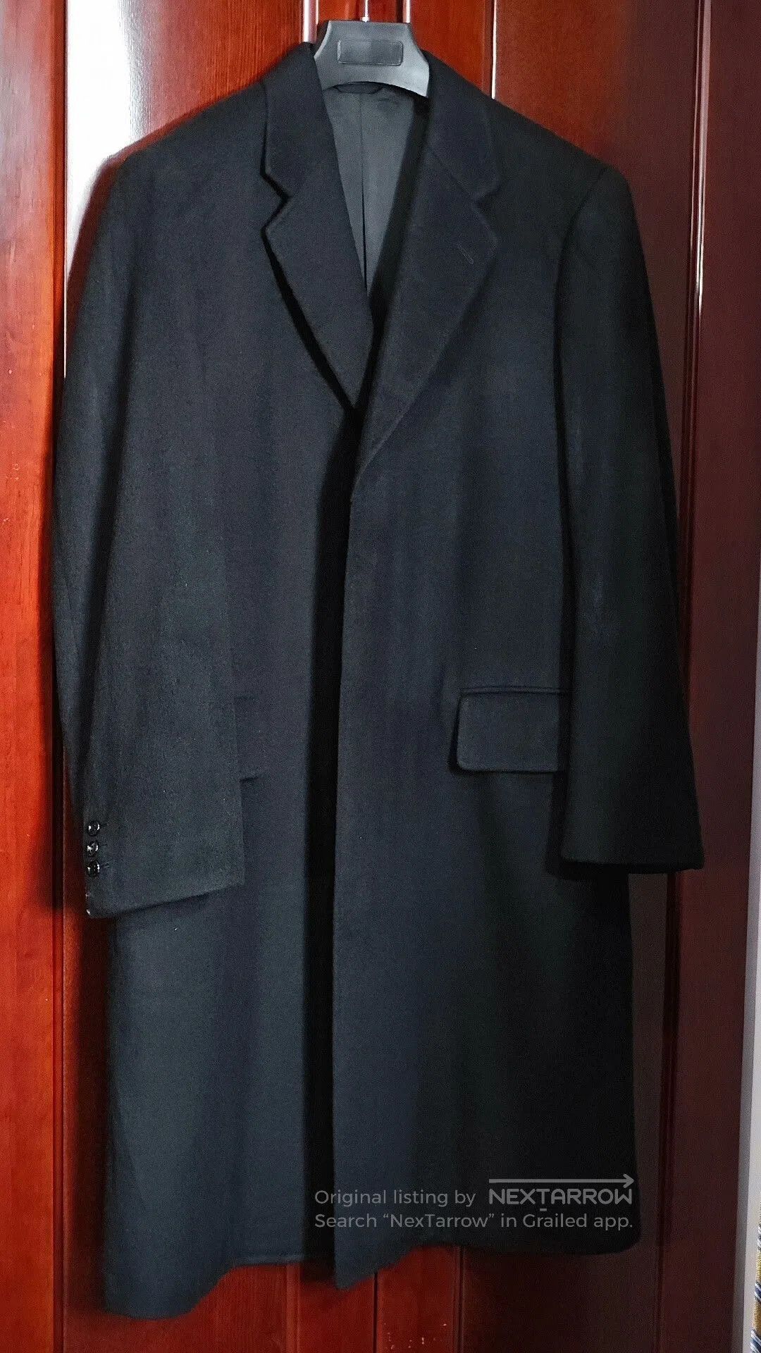 Crombie Custom Black Cashmere Overcoat. Size US M / EU 48-50 / 2 - 1 Thumbnail