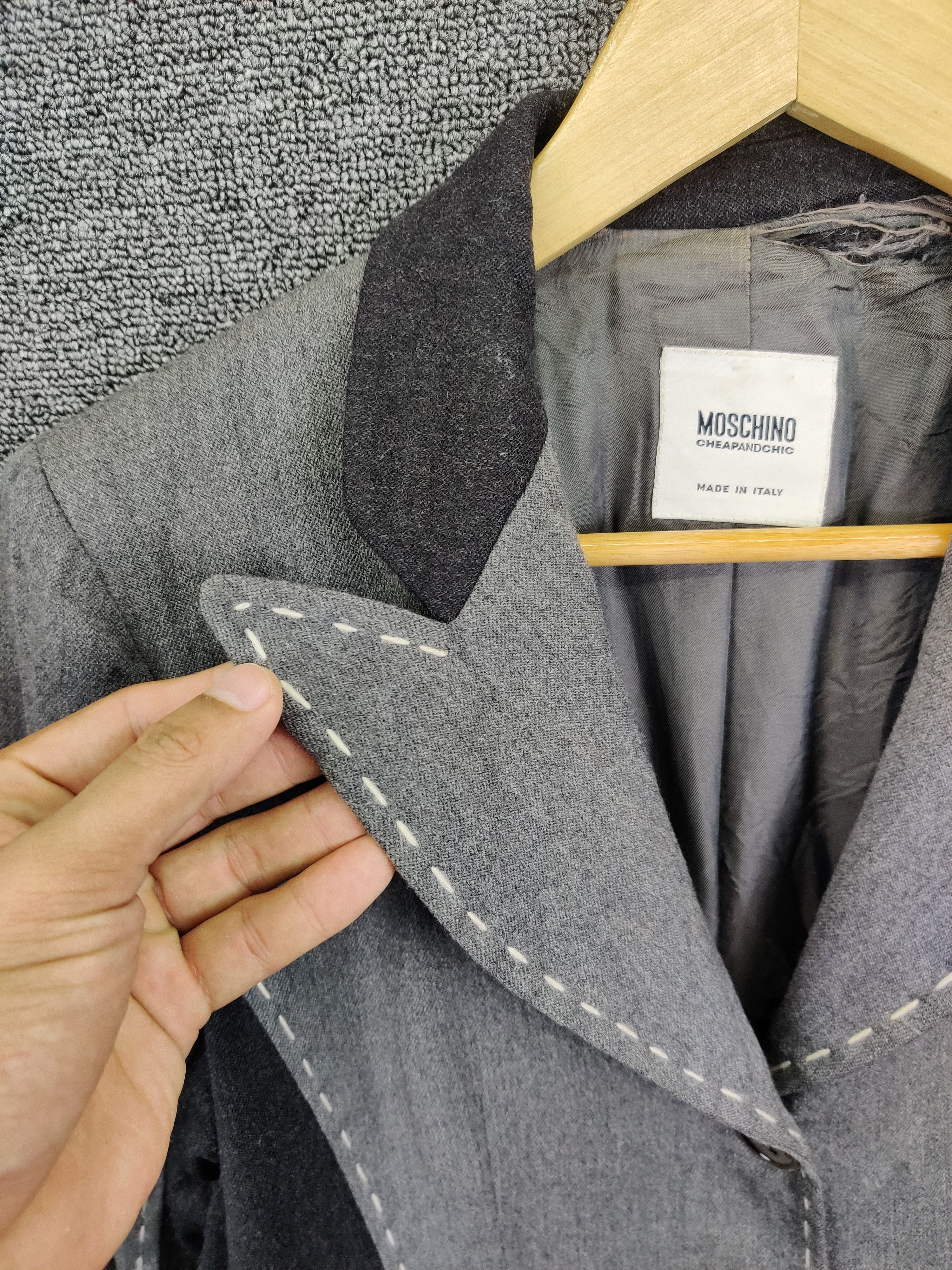 Moschino Vintage Moschino Cheap & Chic Wool Blazer Size US S / EU 44-46 / 1 - 7 Thumbnail
