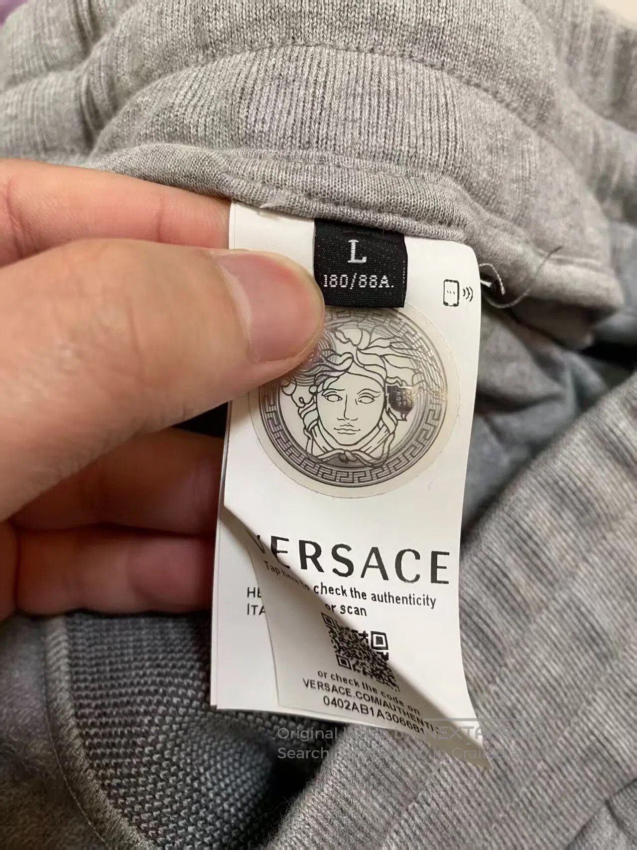 Versace versace color-blocked athletic pants for men. Size US 32 / EU 48 - 8 Thumbnail