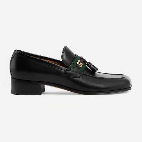 Gucci Interlocking G Web Loafers SIZE 40