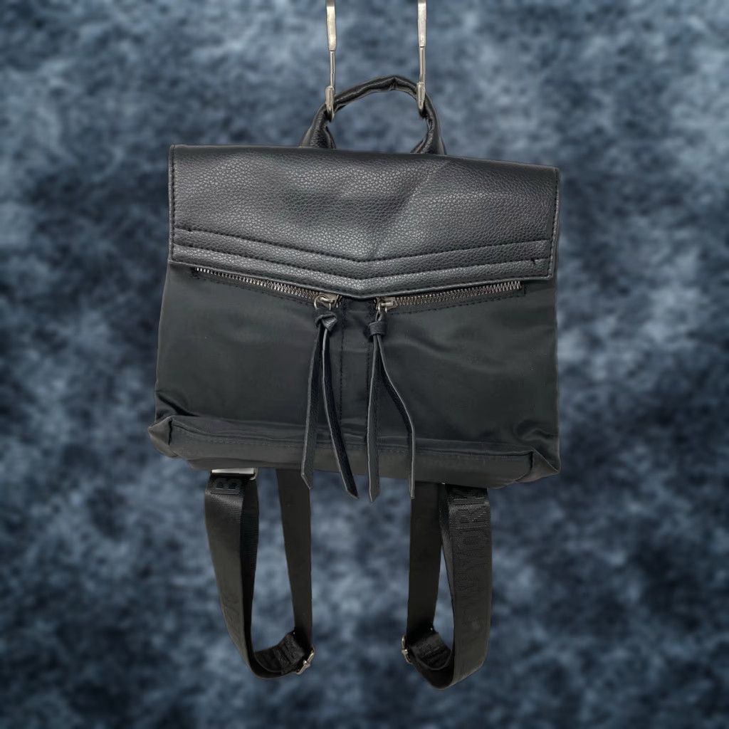 Vintage Botkier New York Backpack Black Top Handle Small Faux Leather Backpack Women Bag Purse Size S / US 4 / IT 40 - 1 Thumbnail