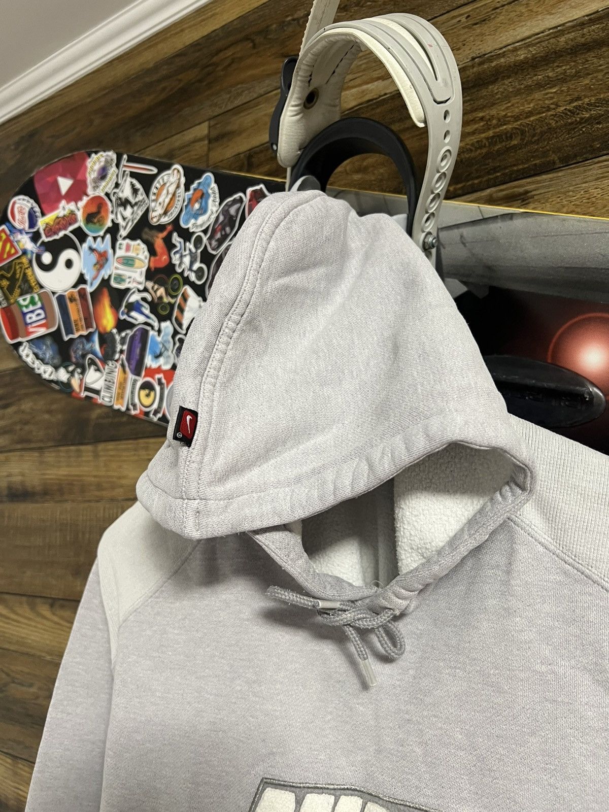 Nike NIKE Big Teddy/Fleece Logo Vintage Hoodie Drill Y2K Size US M / EU 48-50 / 2 - 7 Thumbnail