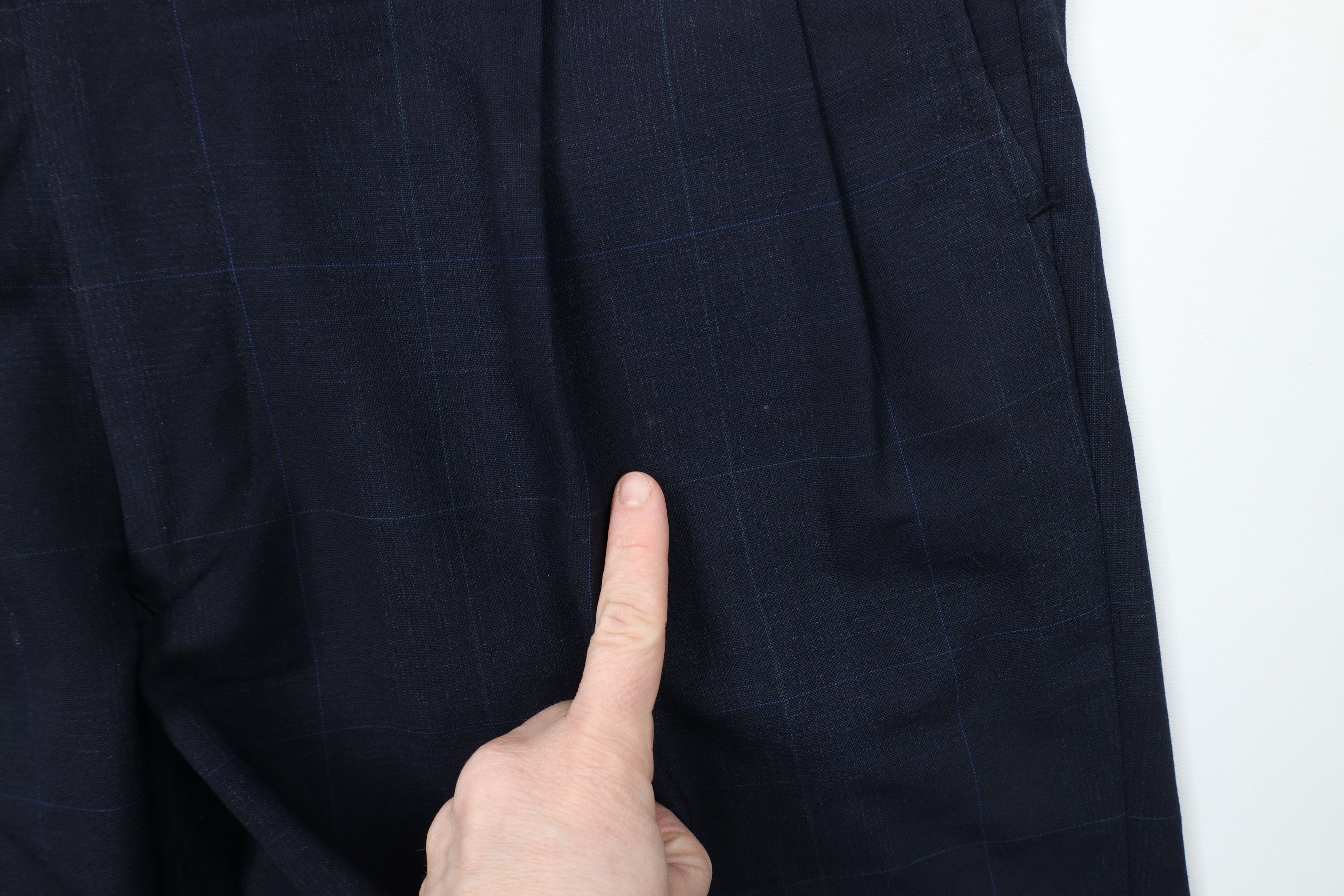 Vintage Vintage 90s Streetwear Hand Tailored Wool Wide Leg Pants Size US 36 / EU 52 - 9 Thumbnail