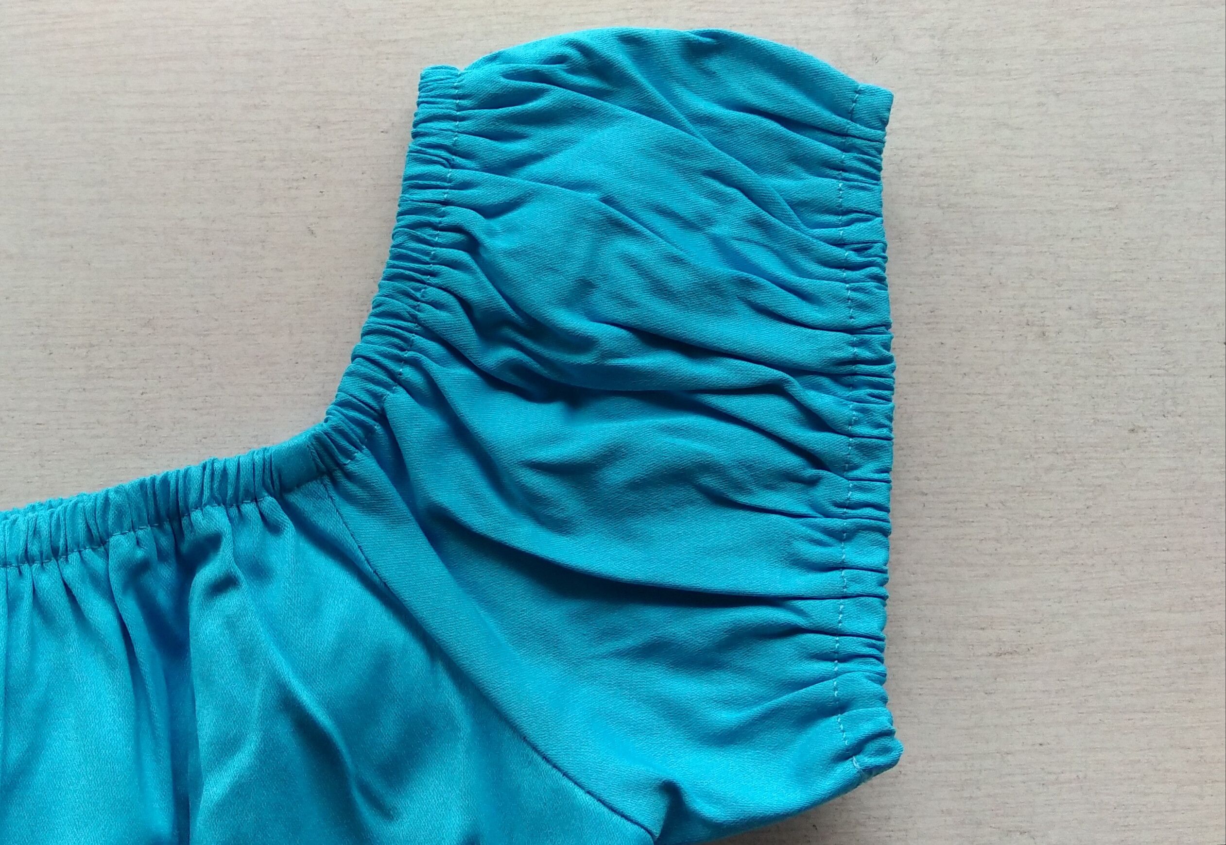Other Women tops off shoulder slim fit blue blouse Size XL / US 12-14 / IT 48-50 - 3 Thumbnail