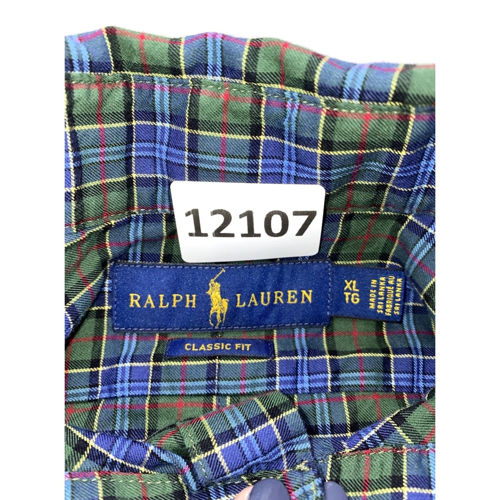 Ralph Lauren Ralph Lauren Classic Fit Plaid Oxford Button Down Men’s Shirt XL Multicolor Long Sleeve Button-Up Casual Workwear Formal - Mens Size US XL / EU 56 / 4 - 2 Thumbnail