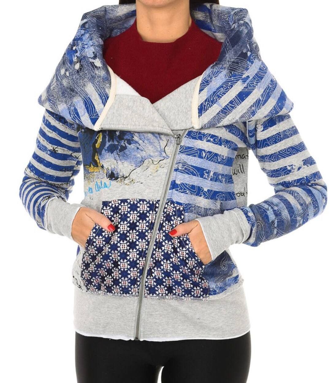 Desigual Desigual Zip Jacket Design size M Size M / US 6-8 / IT 42-44 - 1 Thumbnail