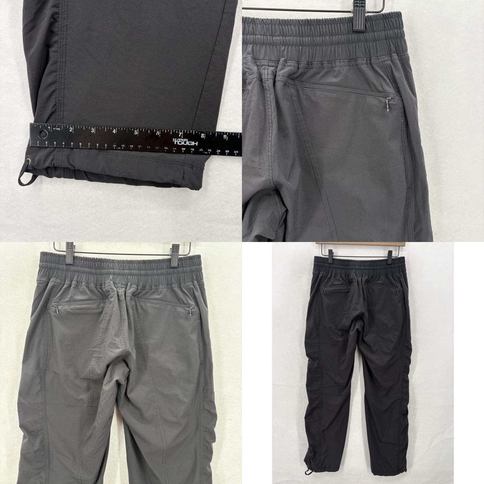 Athleta Athleta Lined La Viva Pants Womens 4 Black Jogger Drawstring Pockets Hiking Ankle Size 27" / US 4 / IT 40 - 9 Thumbnail