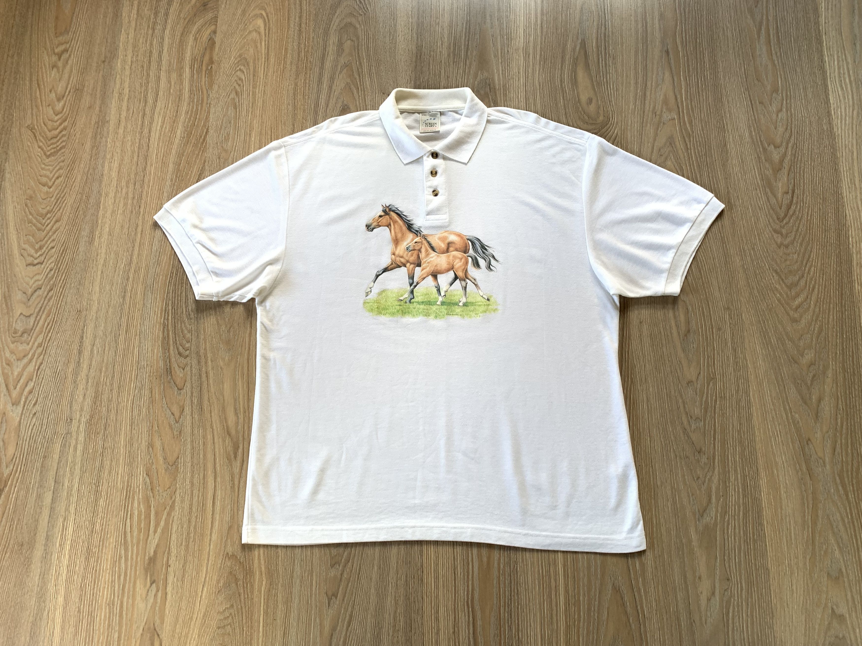 Vintage Vintage Screen Stars Polo Horses 1994 Size US XXL / EU 58 / 5 - 9 Thumbnail