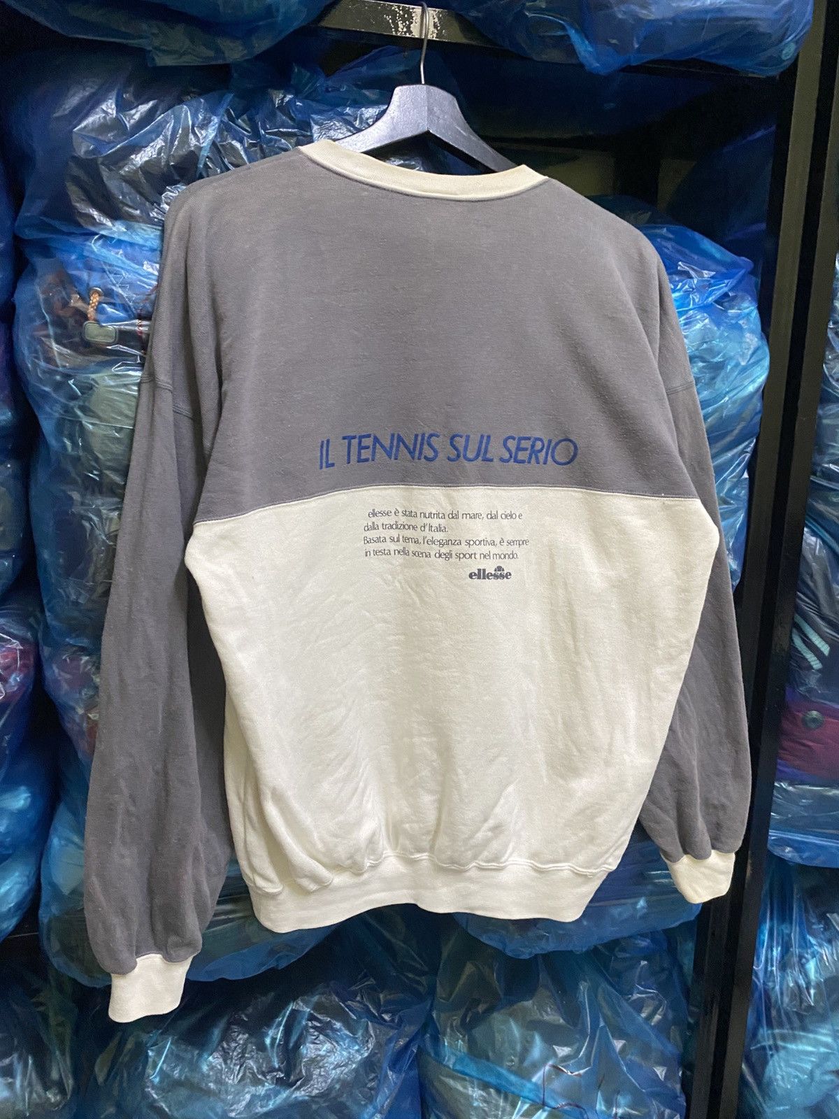 Ellesse Vintage Ellesse ITALY “Il Tennis Sul Serio” Crewneck Size US M / EU 48-50 / 2 - 10 Thumbnail