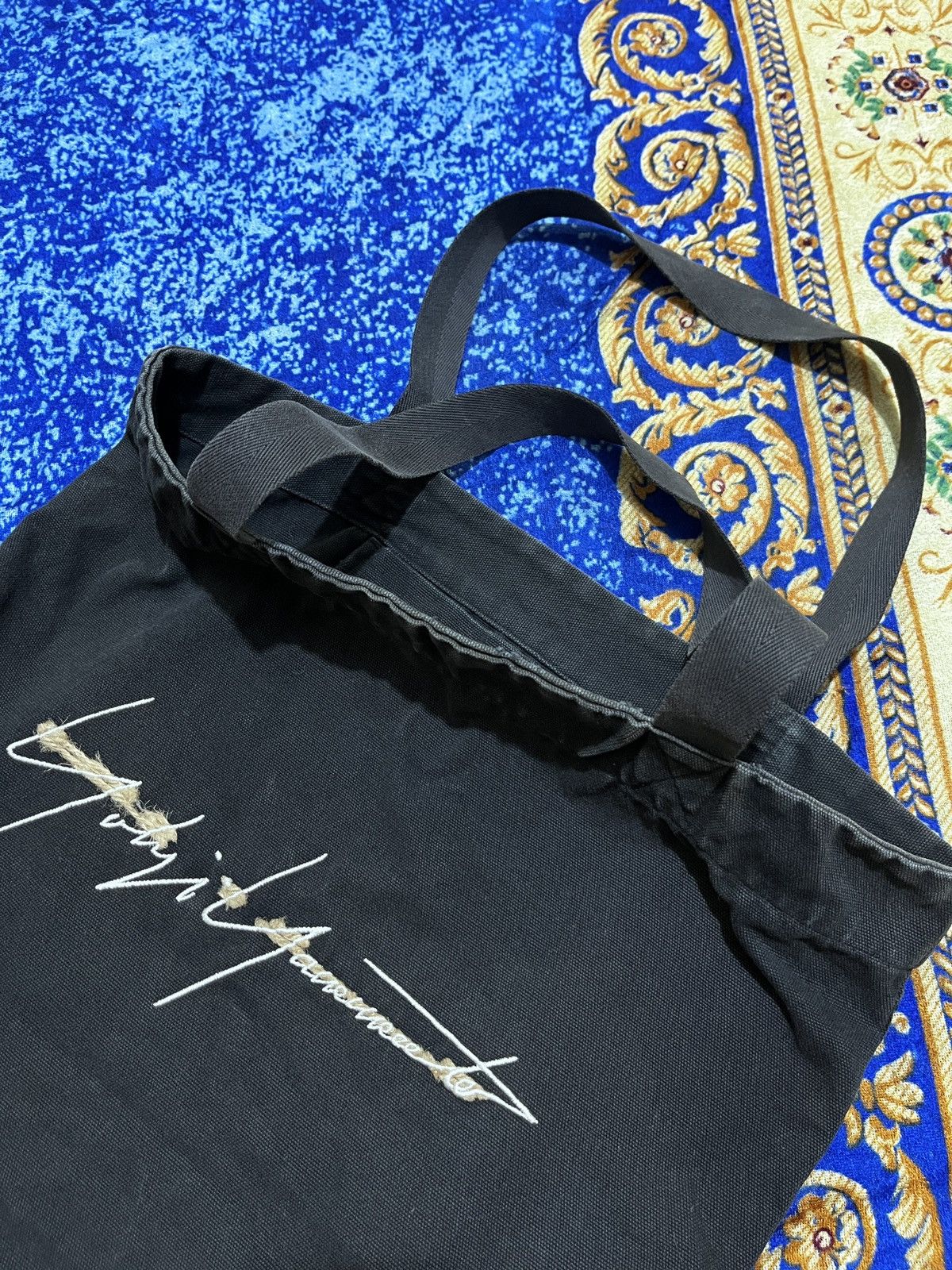 Yohji Yamamoto Black Yohji Yamamoto pour homme signatur tote bag Size ONE SIZE - 5 Thumbnail